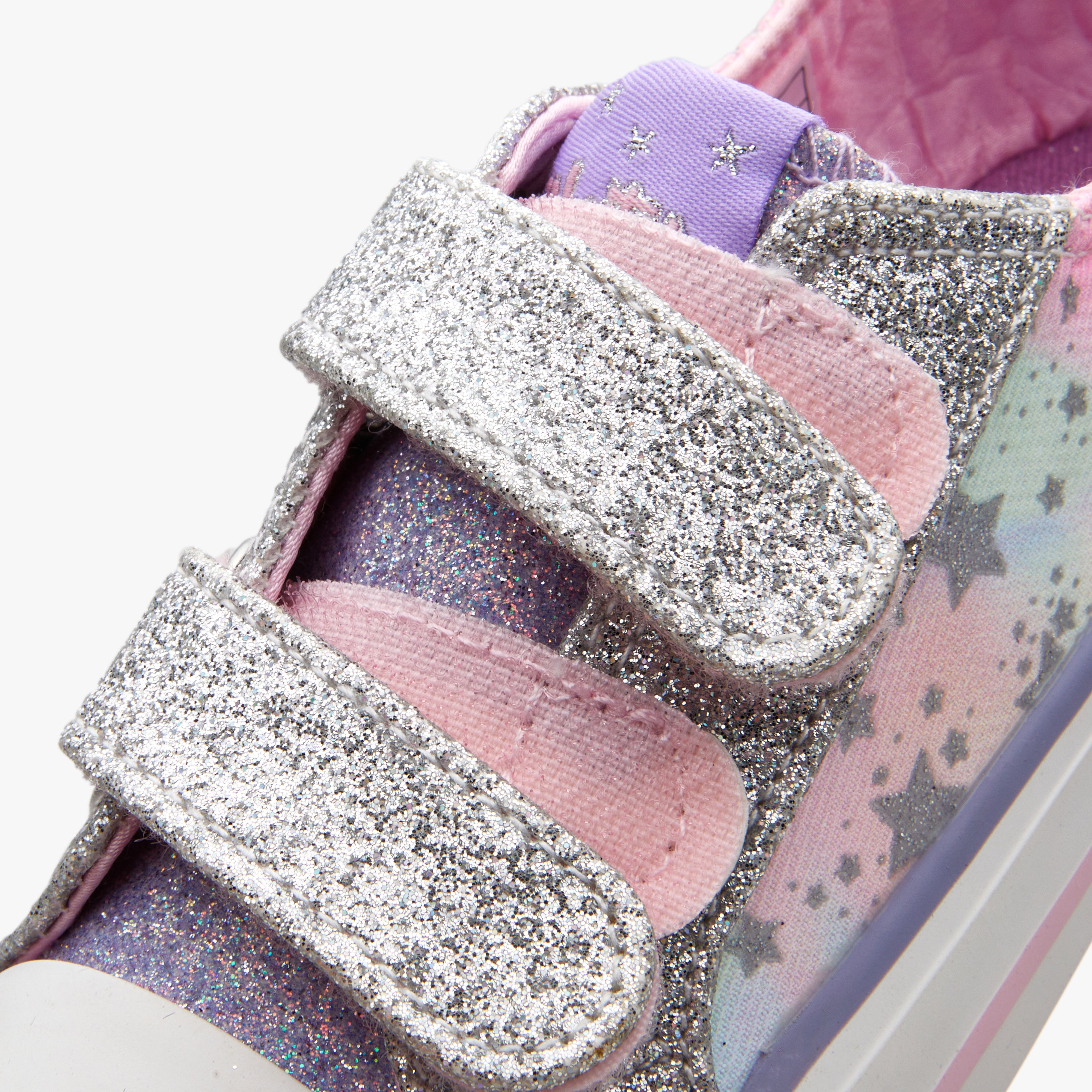 Weestep Toddler/Littke Kid Girls Glitter School Casual Sneakers