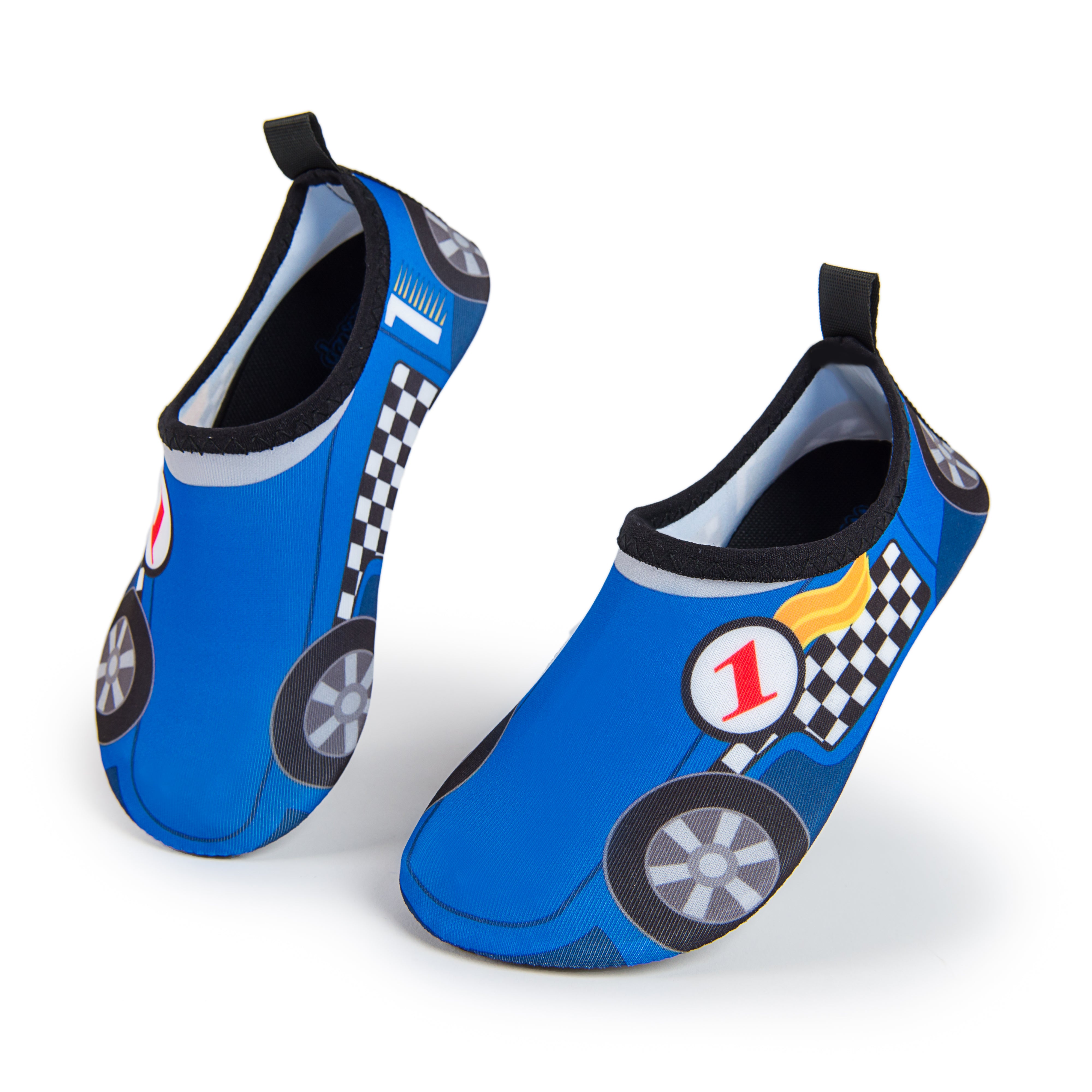 Aqua Sock Shoes Race Car Style