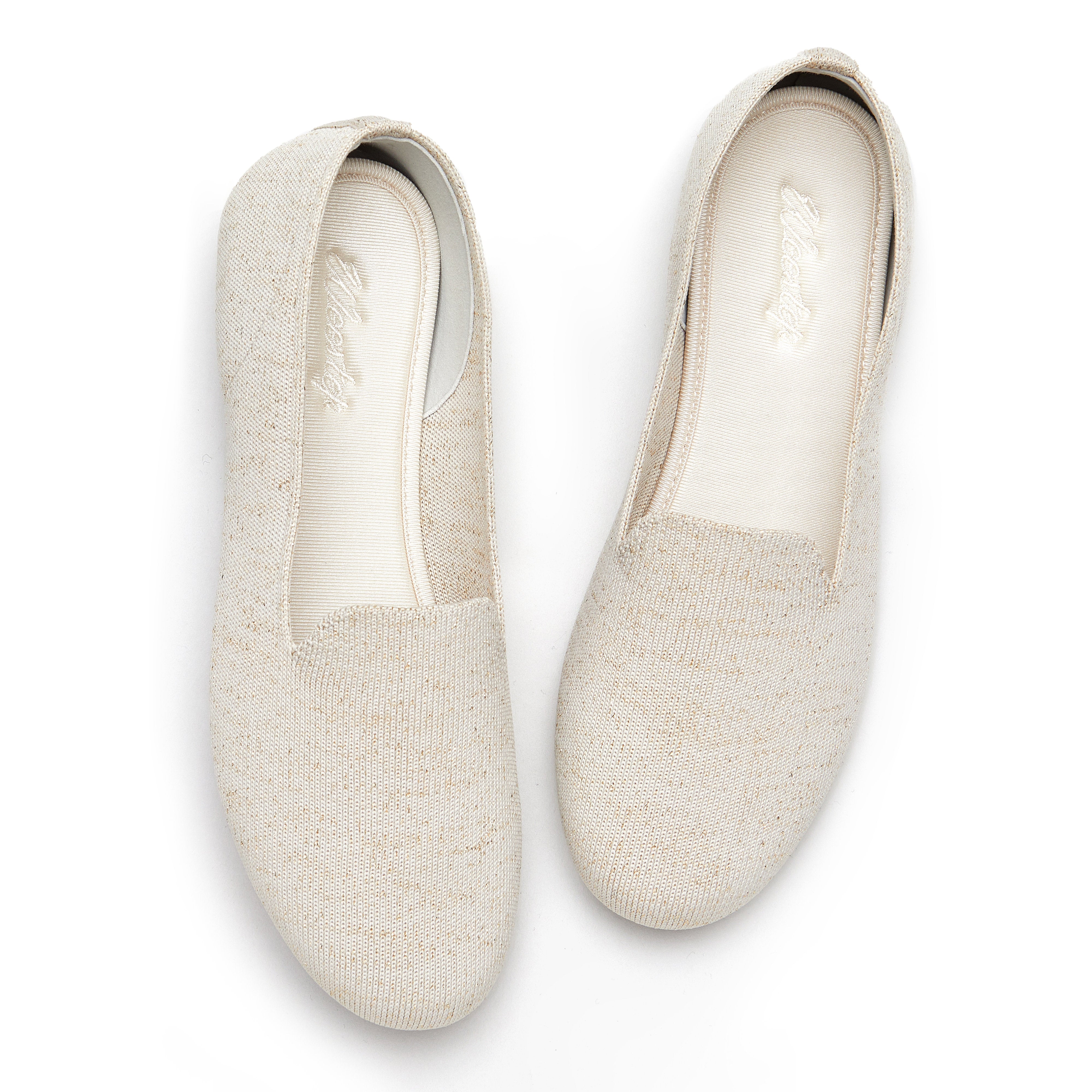 Women Knit Woven Loafer Flats