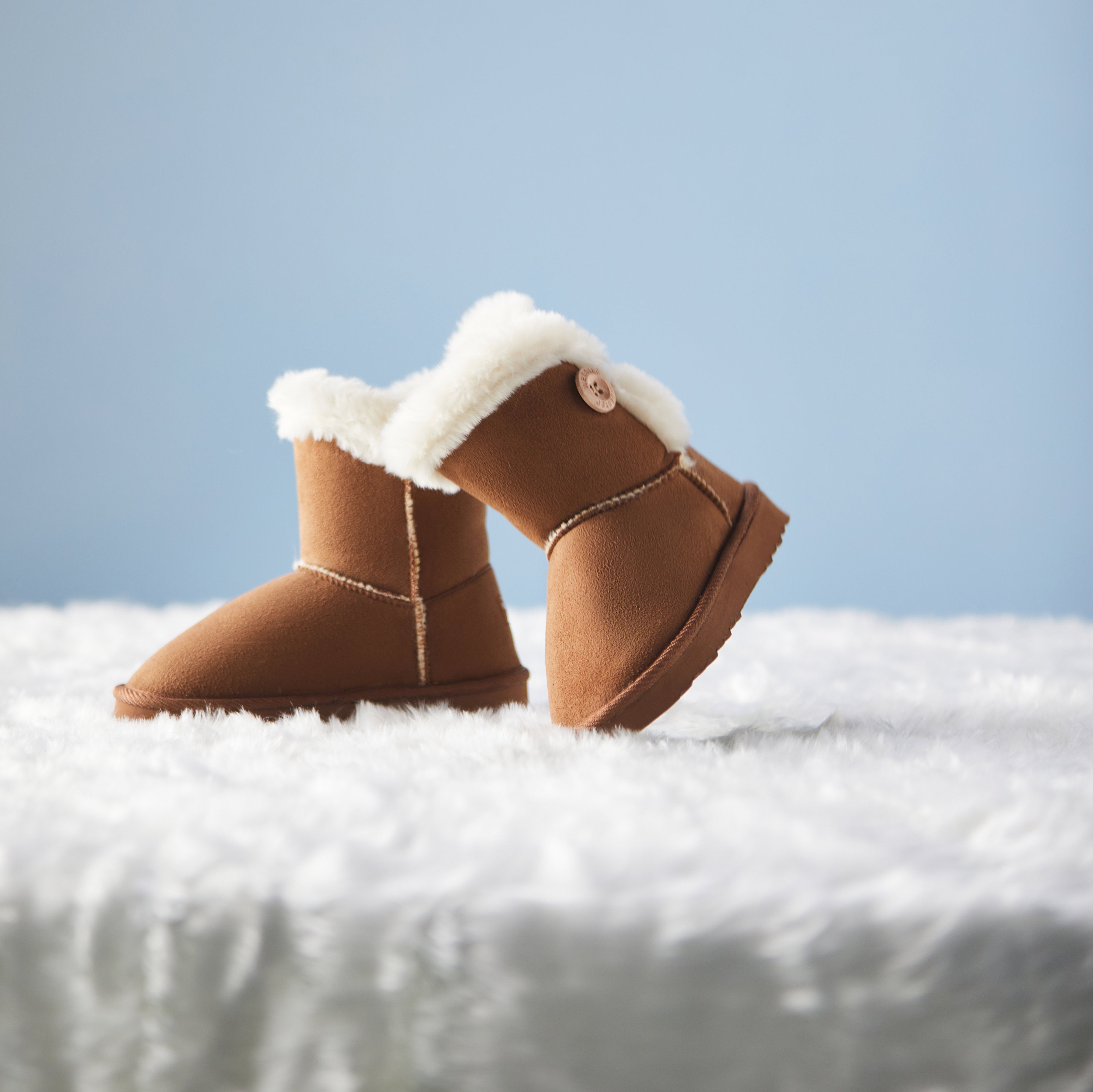 Toddler Little Kid Classic Button Snow Boots