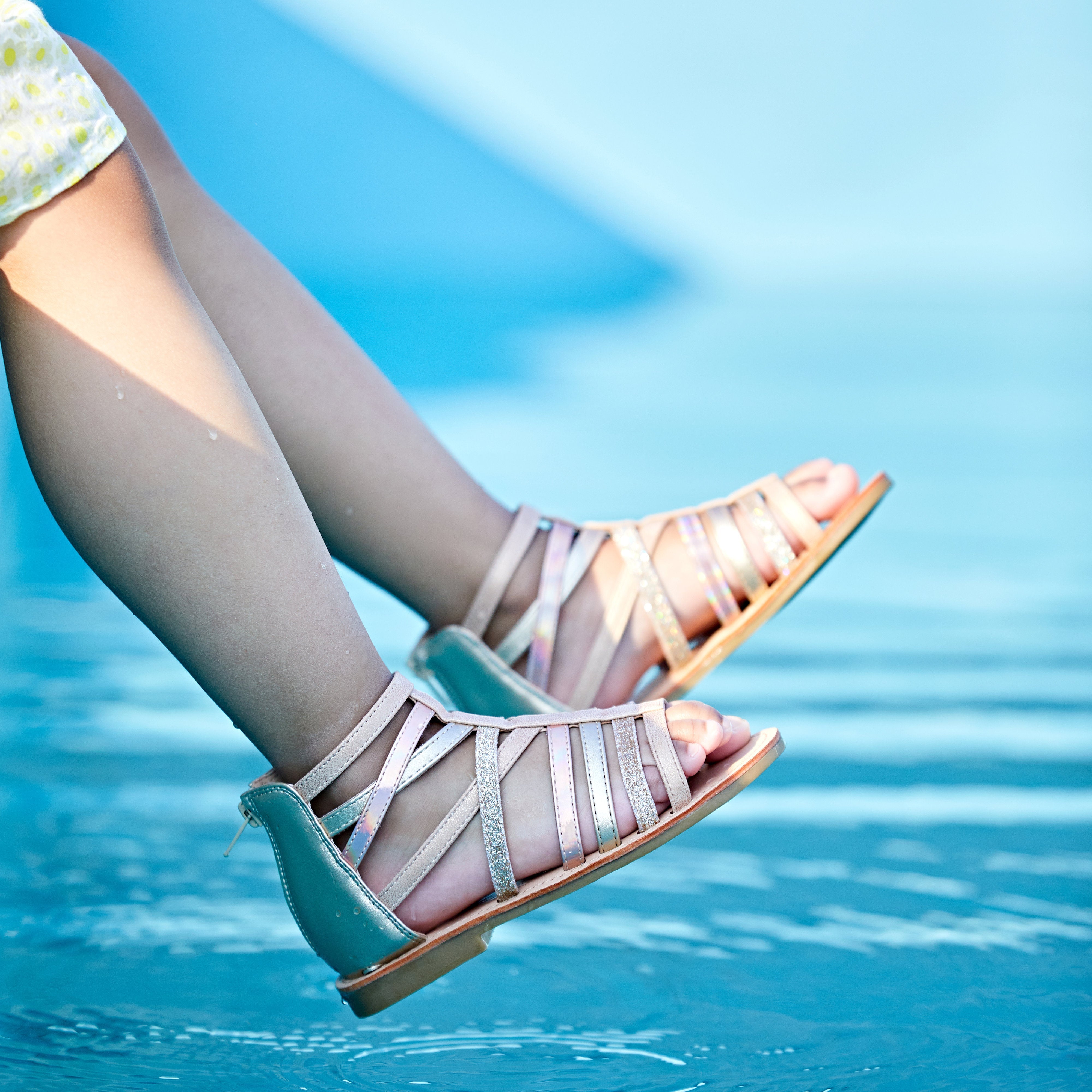 Little Kid Metallic Gladiator Sandal
