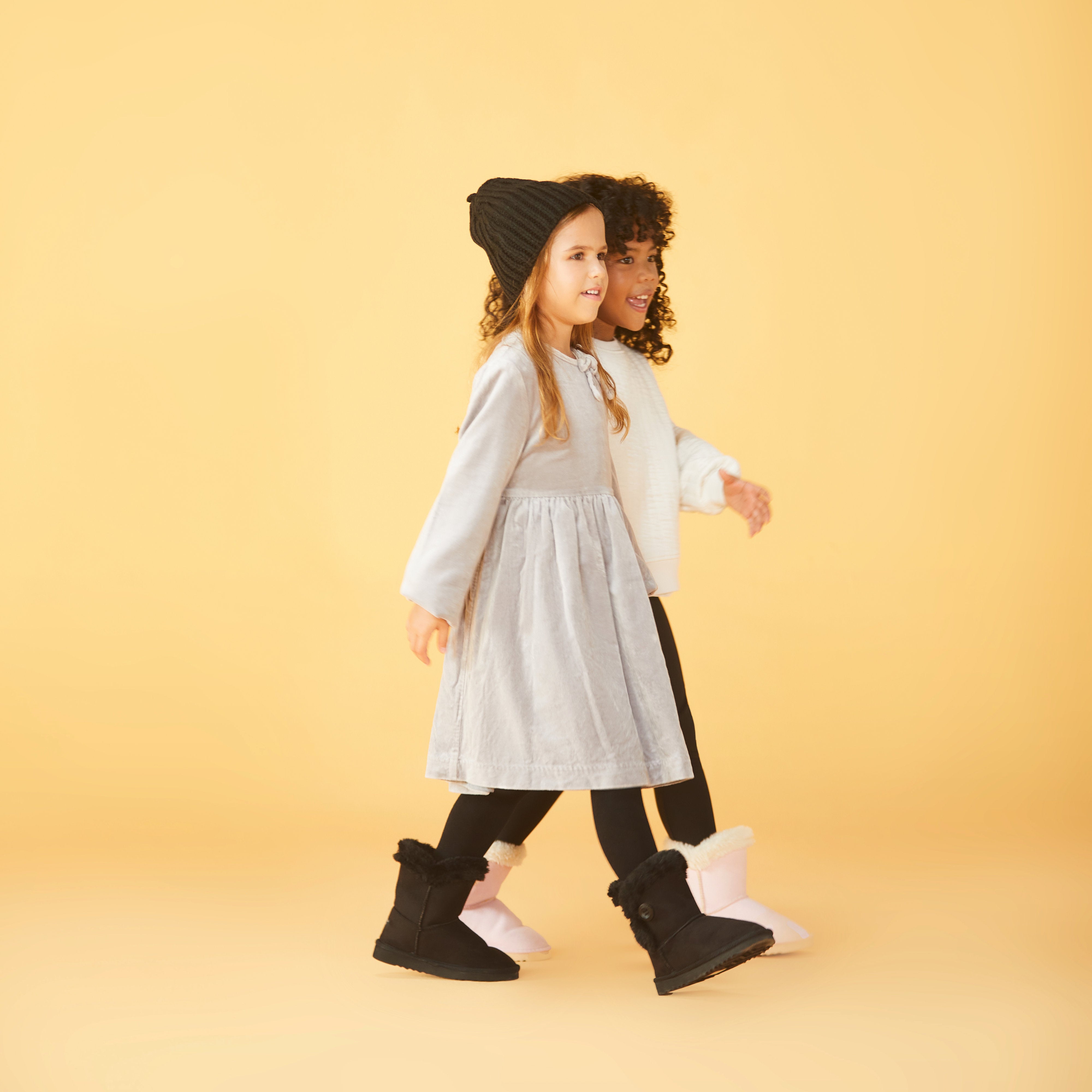 Toddler Little Kid Classic Button Snow Boots
