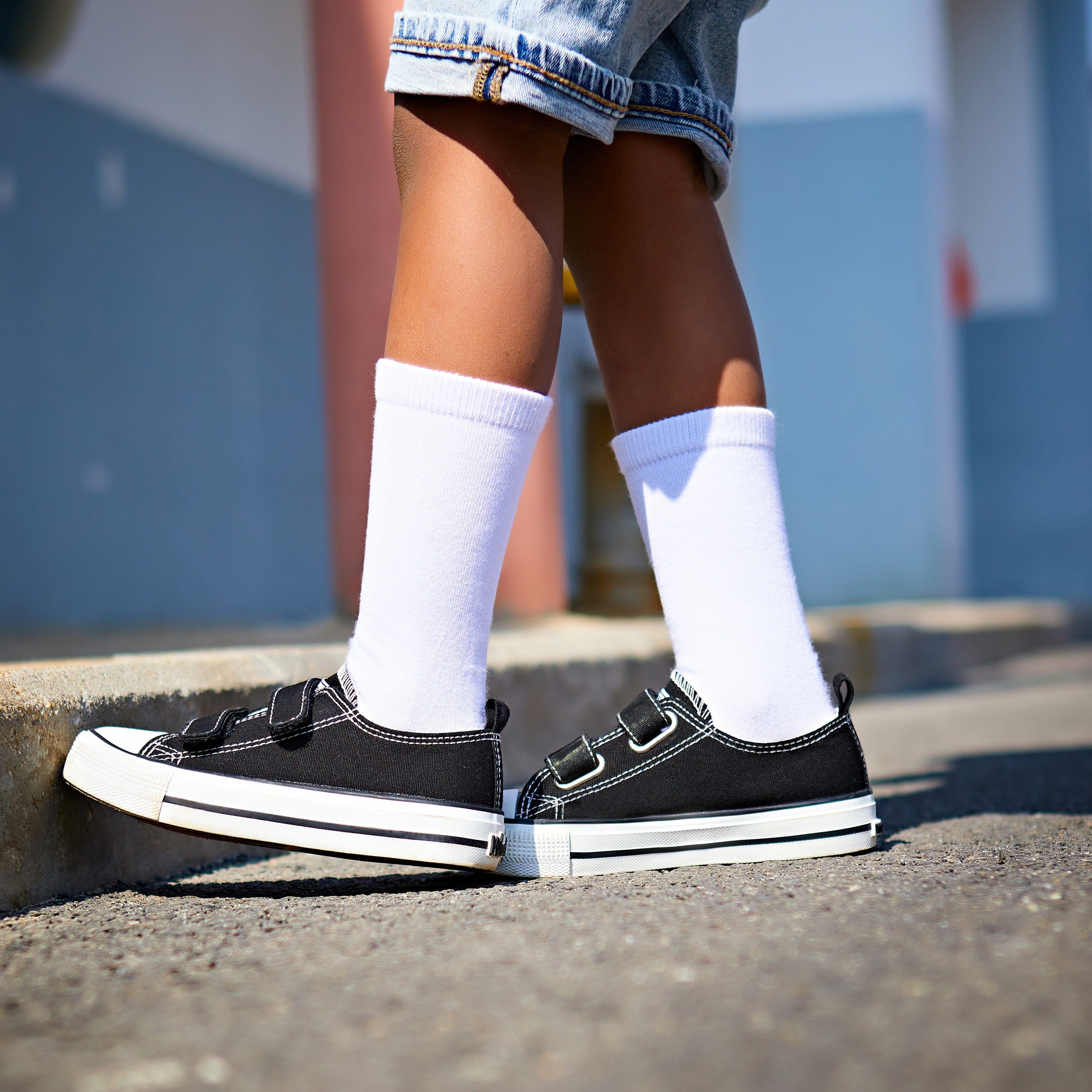 Classic Cotton Adjustable Strap Sneaker