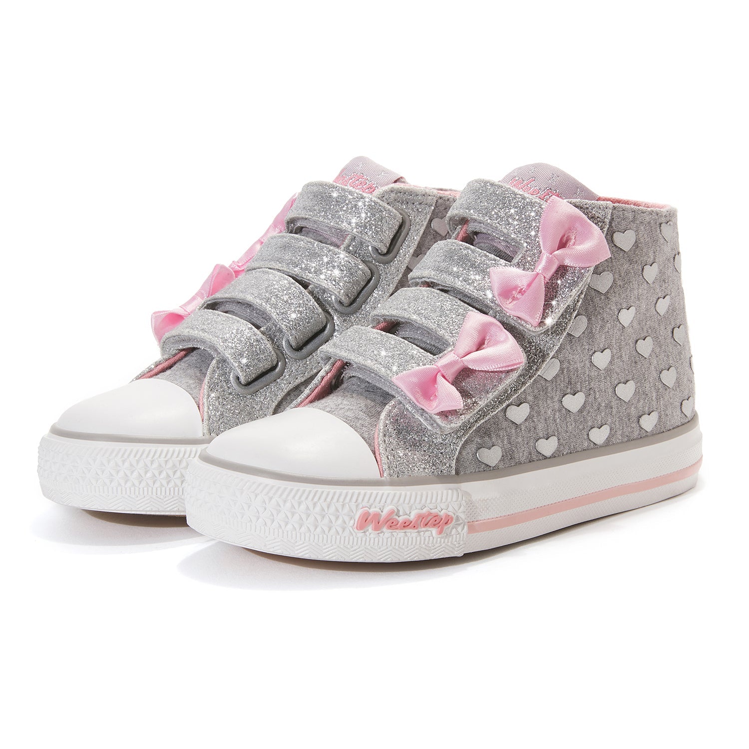 Toddler Little Kid Double-Bow Mid-Top Sneaker
