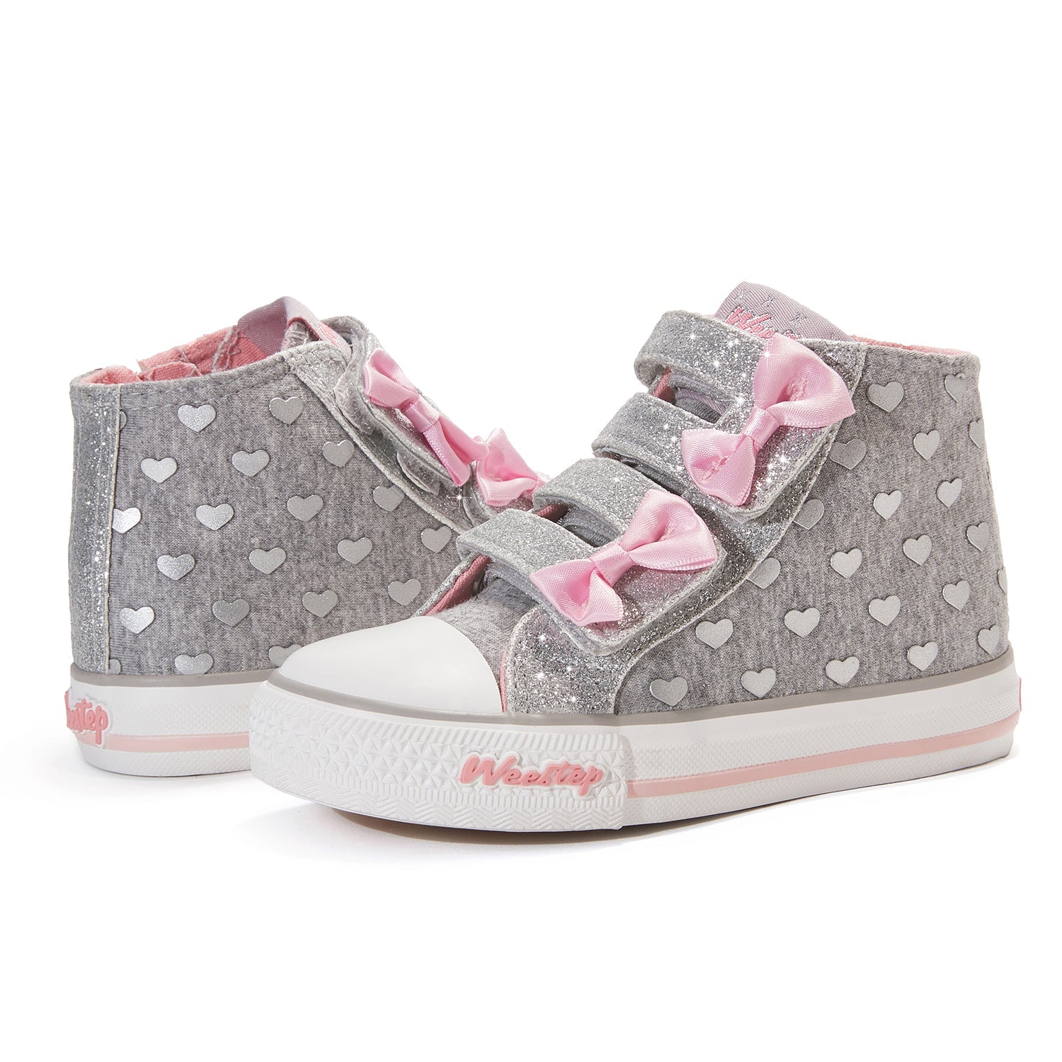 Toddler Little Kid Double-Bow Mid-Top Sneaker