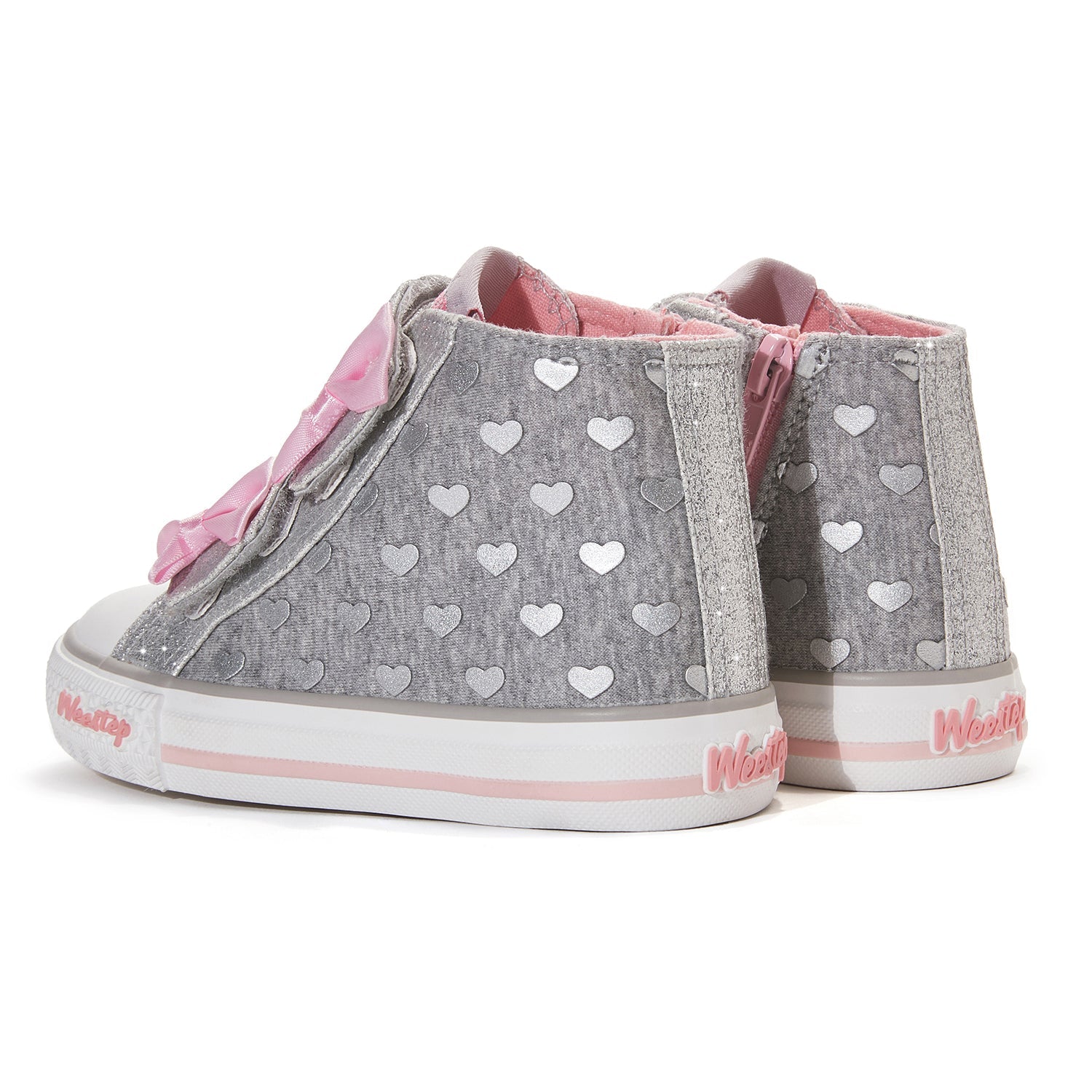 Toddler Little Kid Double-Bow Mid-Top Sneaker
