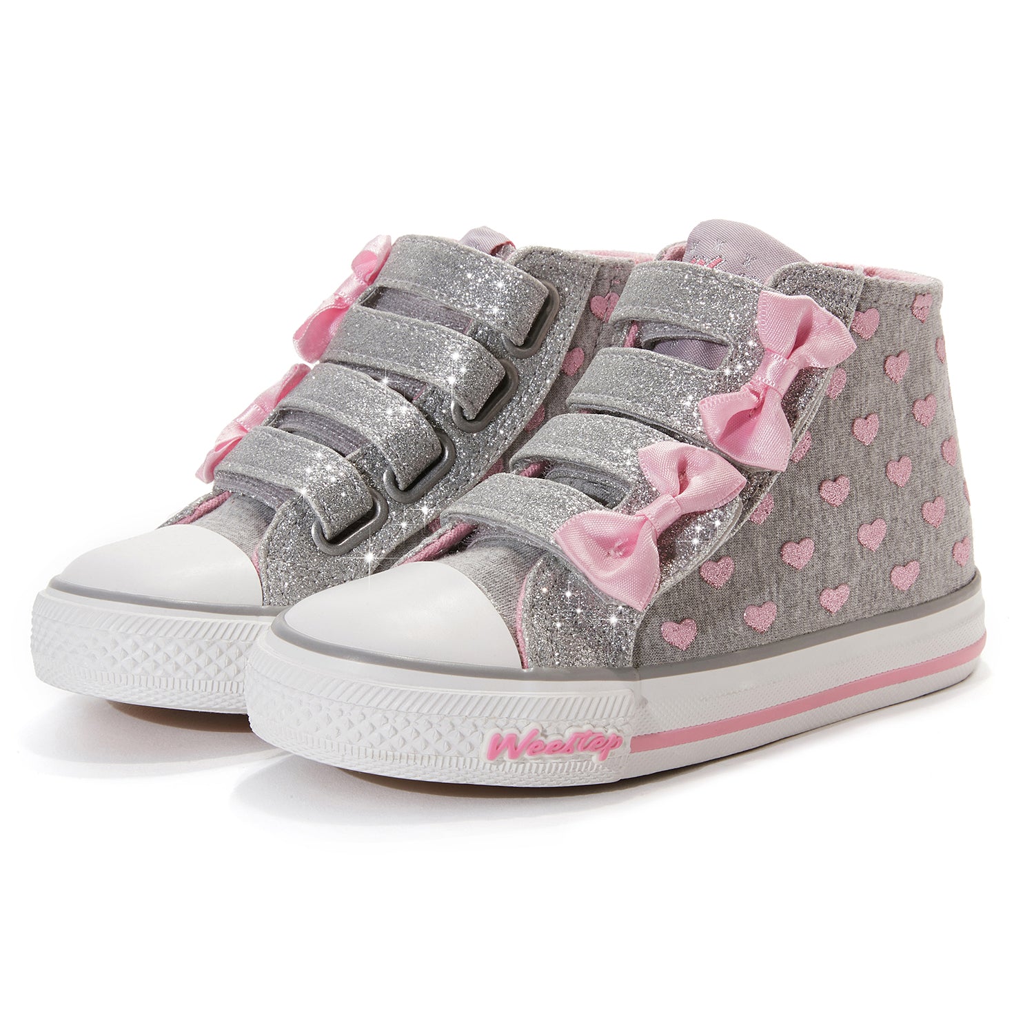 Toddler Little Kid Double-Bow Mid-Top Sneaker