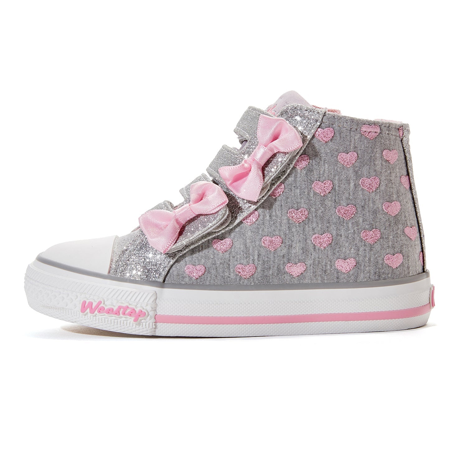 Toddler Little Kid Double-Bow Mid-Top Sneaker