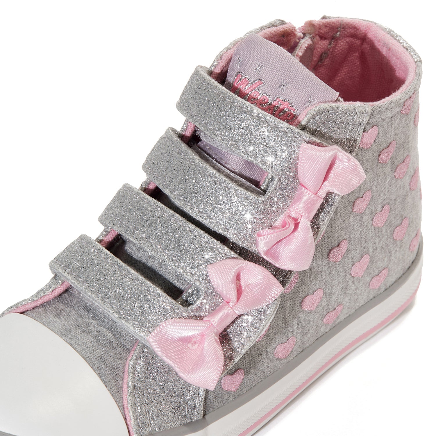 Toddler Little Kid Double-Bow Mid-Top Sneaker