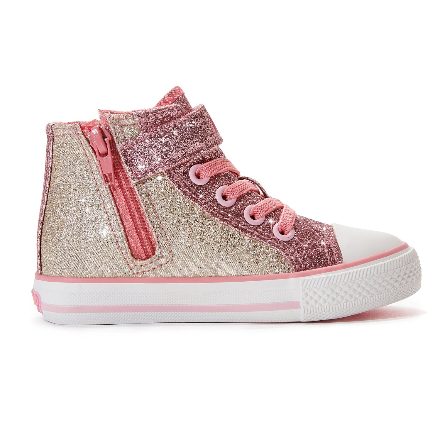 Toddler Little Kid Glitter Stars Mid-Top Sneaker