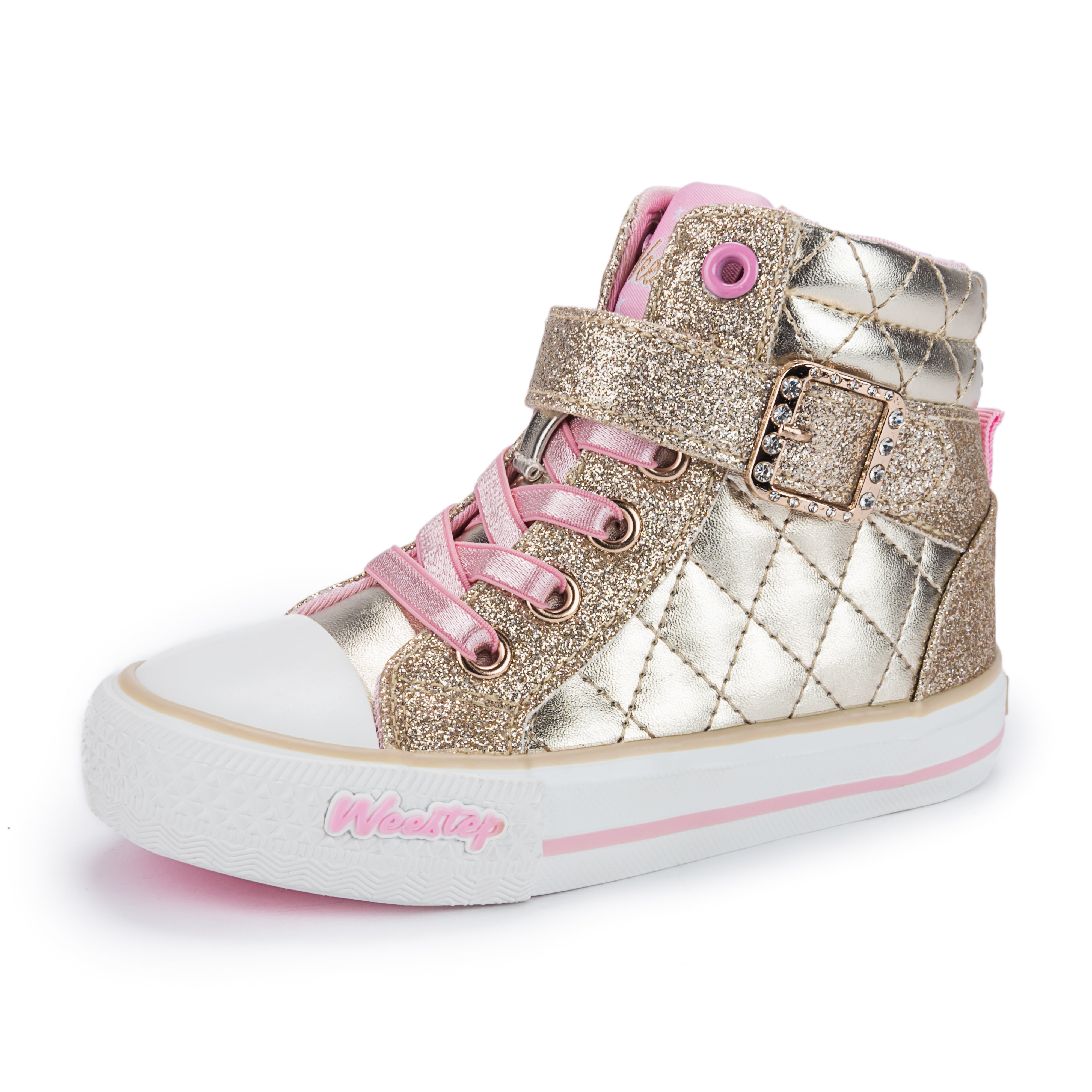 Toddler Little Kid Rhinestone Mid-Top Sneaker