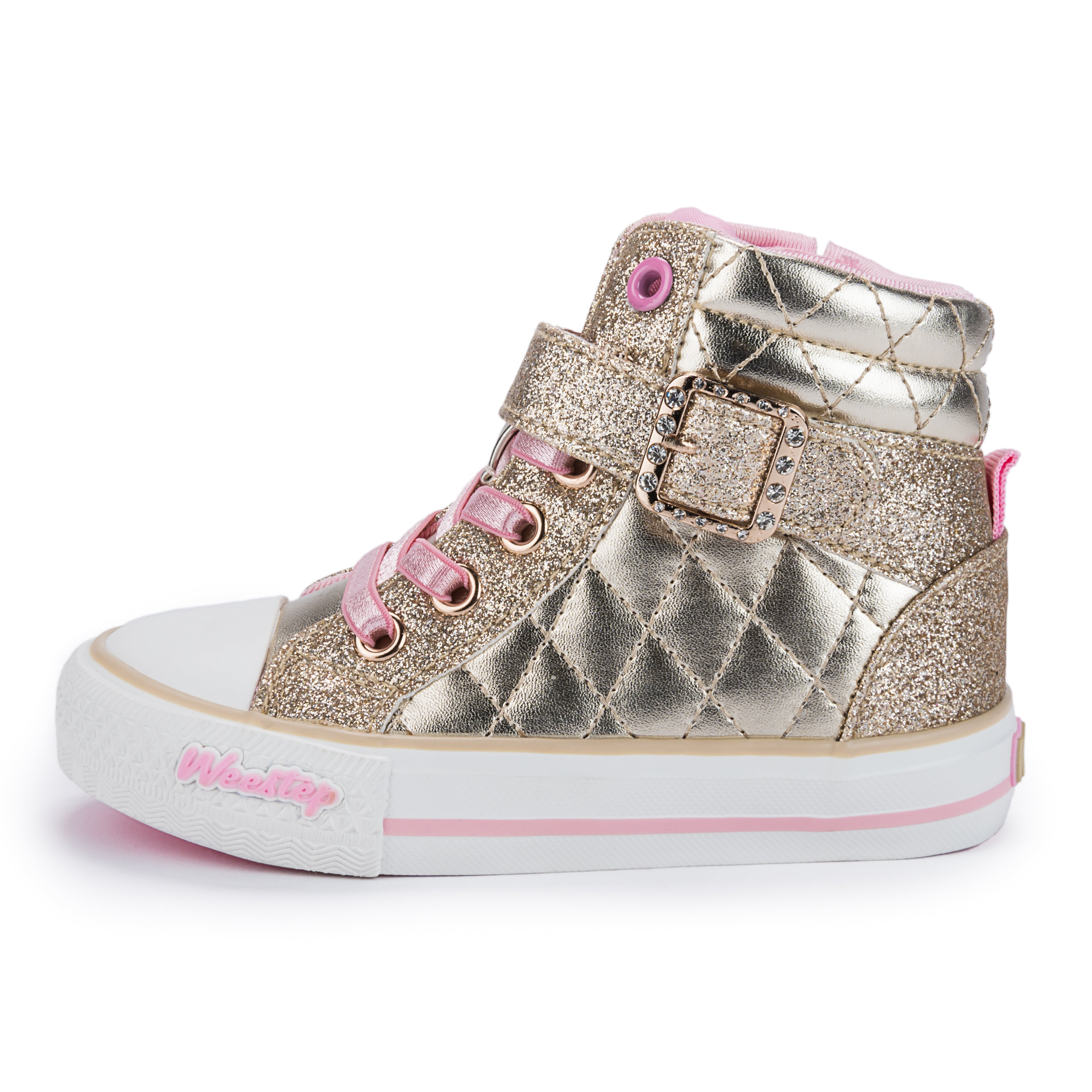 Toddler Little Kid Rhinestone Mid-Top Sneaker