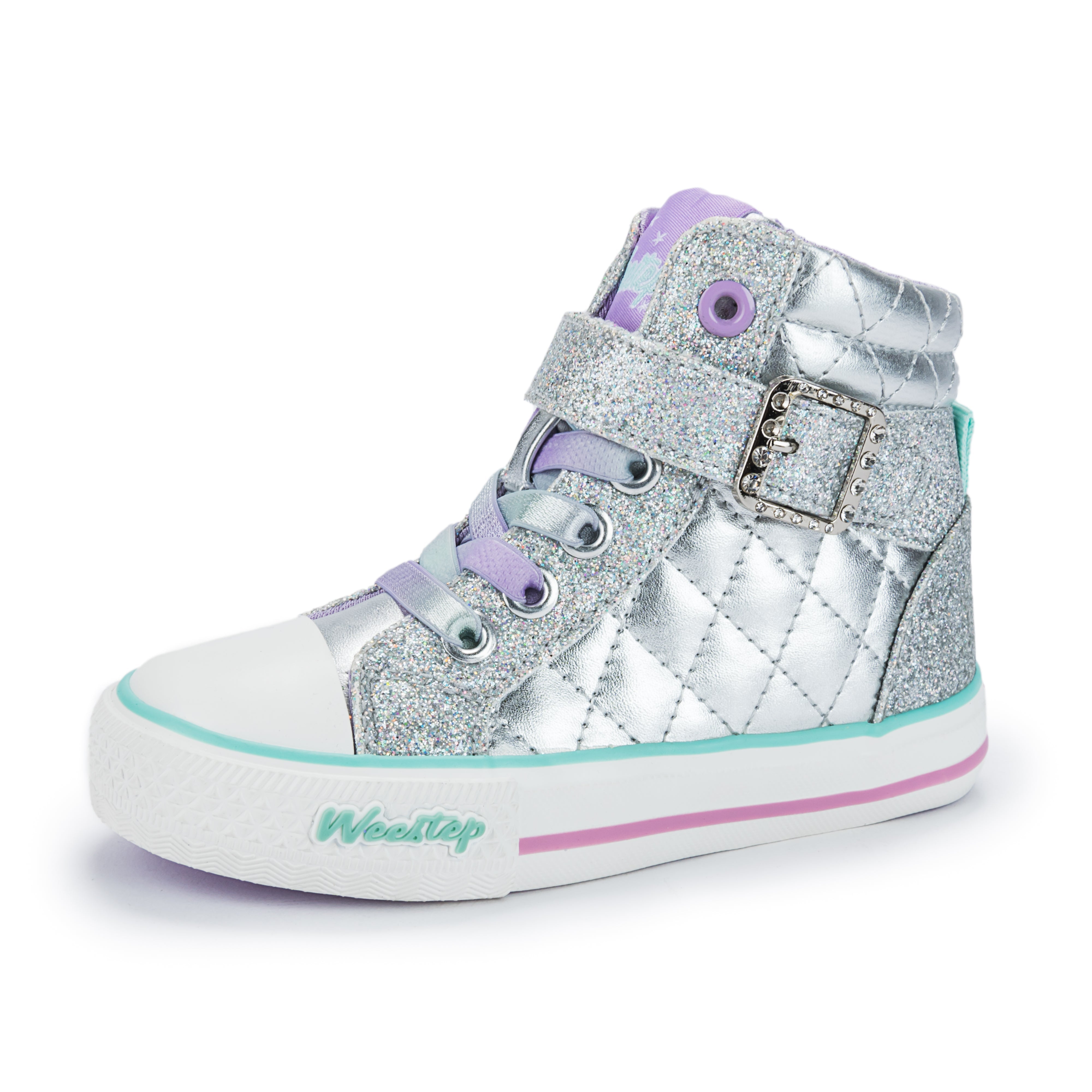 Toddler Little Kid Rhinestone Mid-Top Sneaker