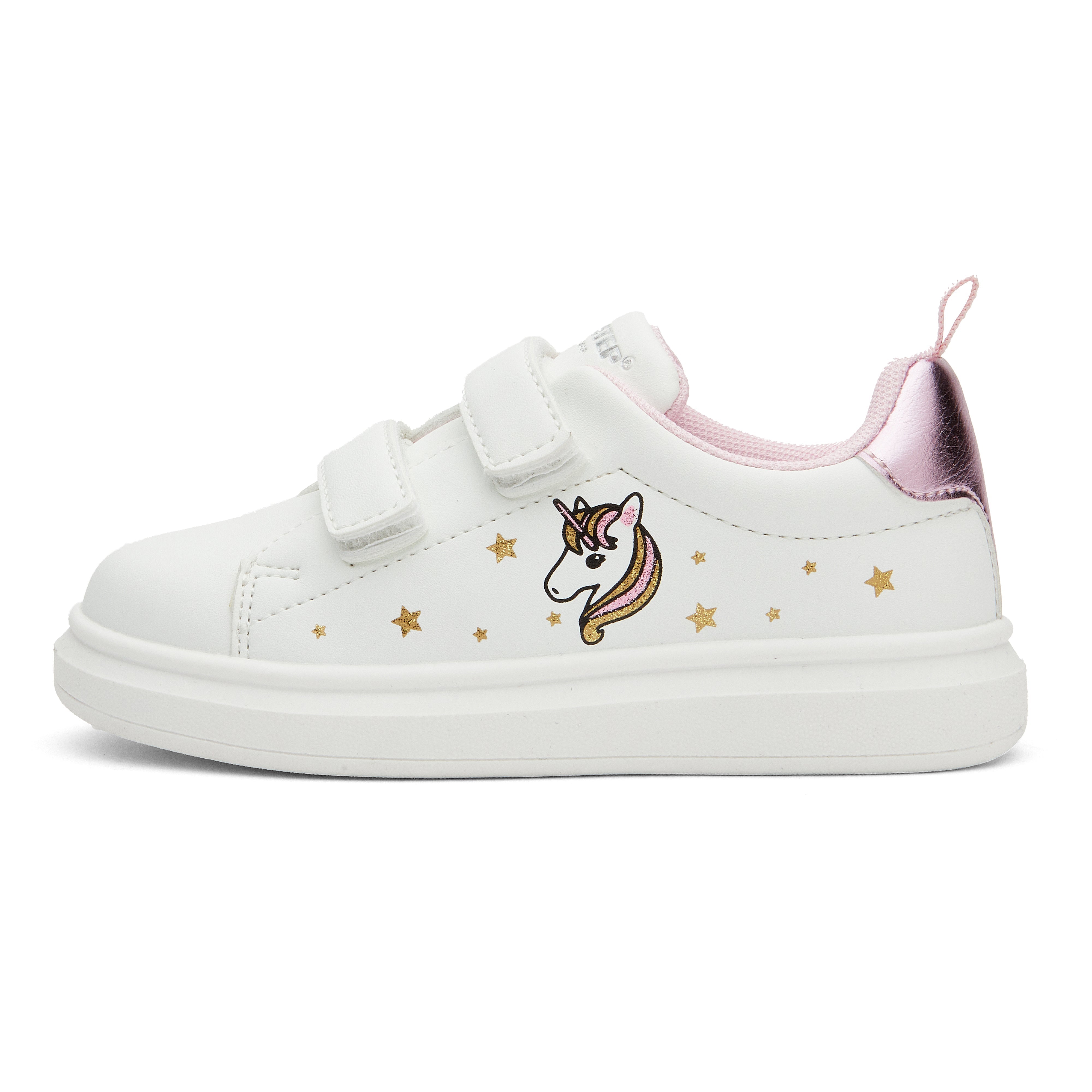 Toddler Little Kid Rainbow Unicorn Street Style White Sneaker