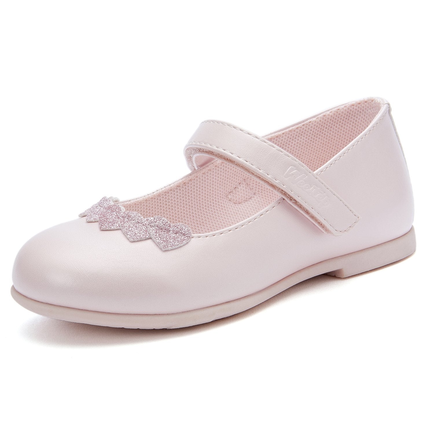 Toddler Little Kid Hearts Mary Jane Ballerina Flats