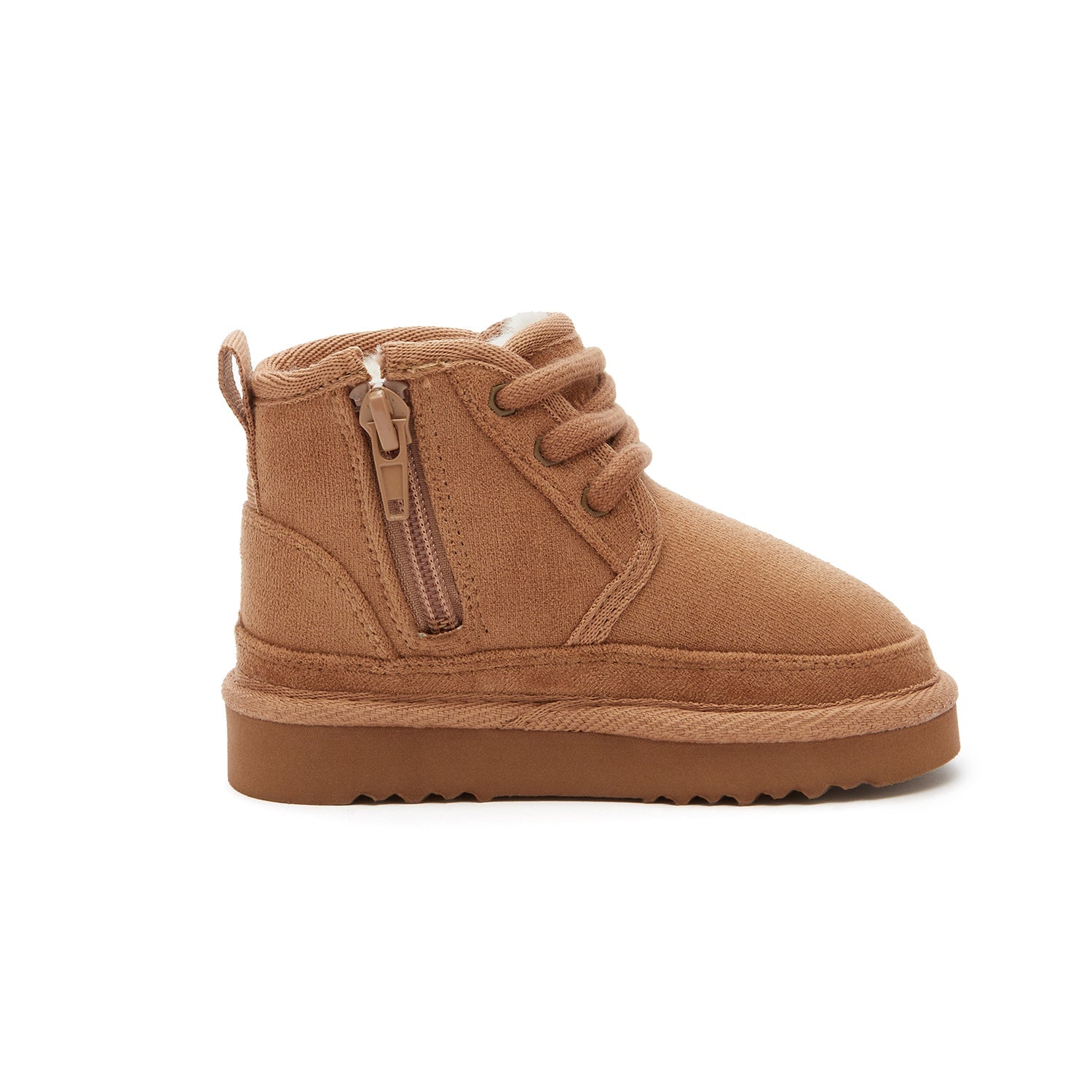 Kids Unisex Side Zipper Low Ankle Boots