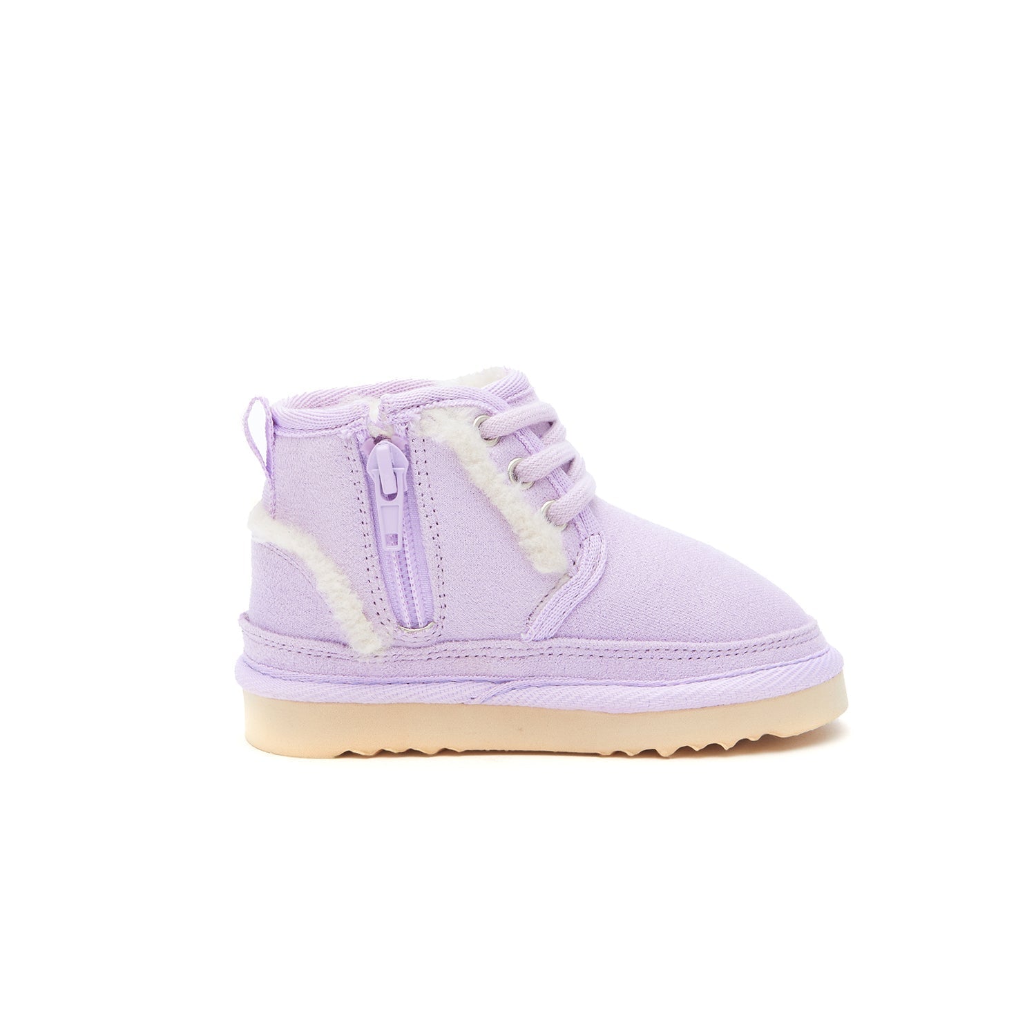 Kids Unisex Side Zipper Low Ankle Boots