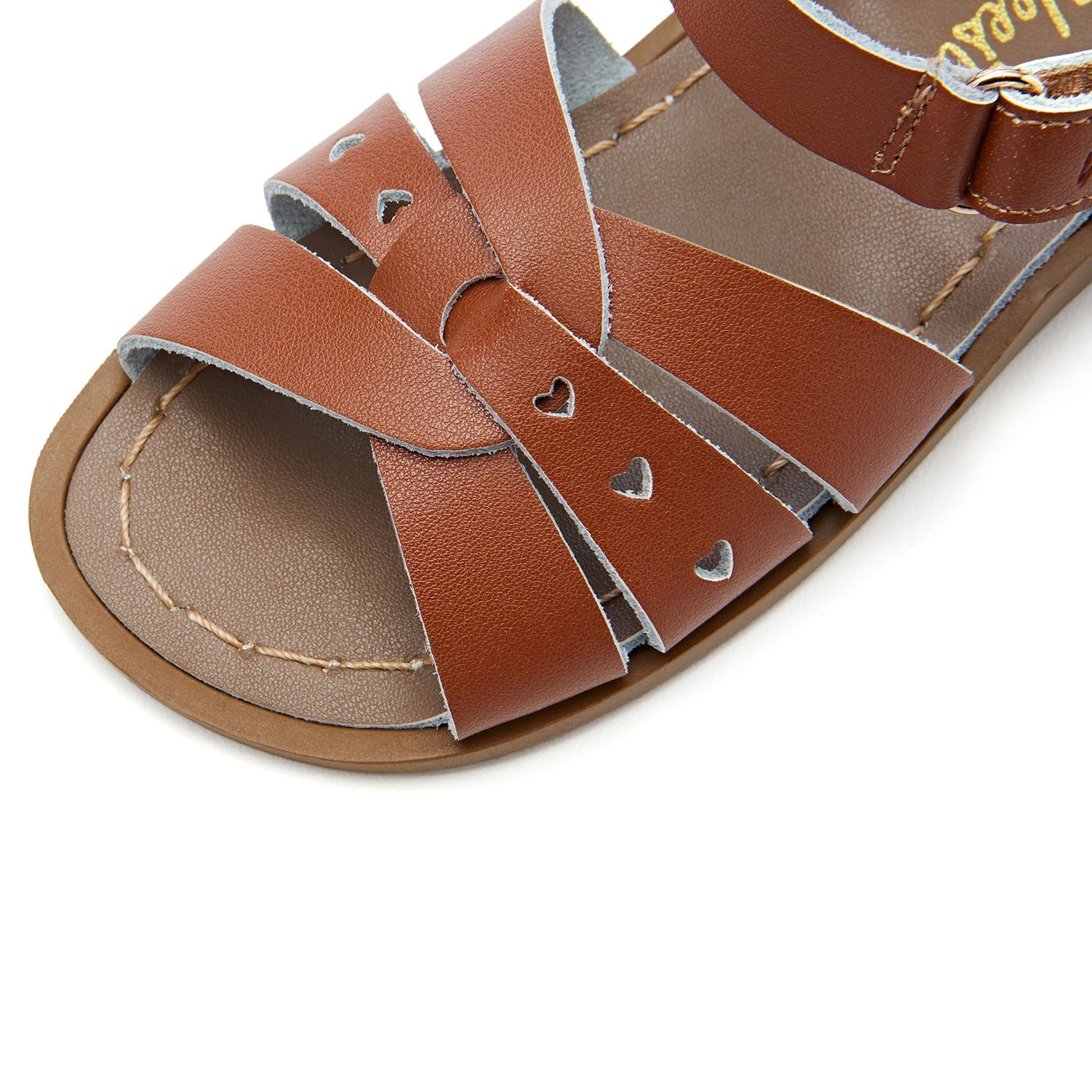 Toddler Little Kid Heart Leather Sandal