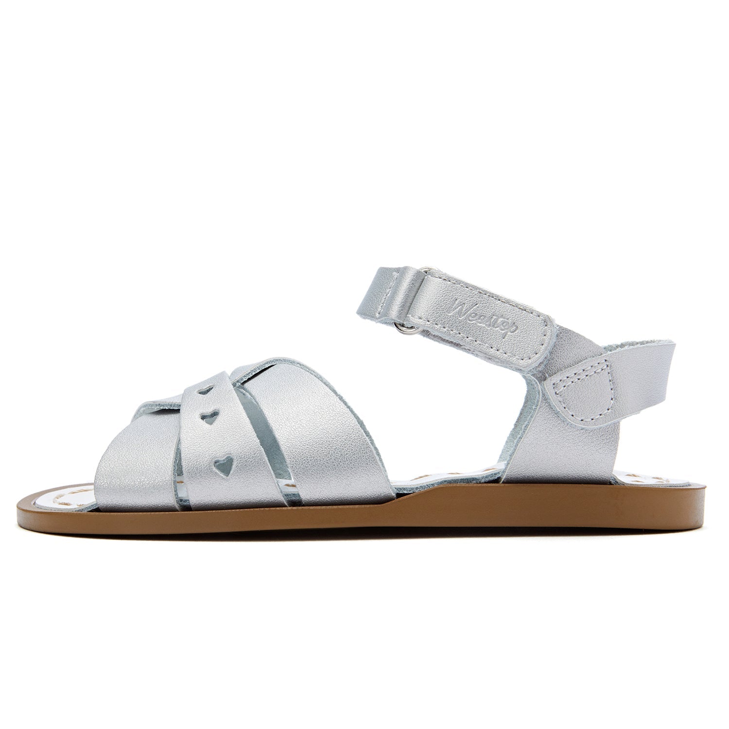 Toddler Little Kid Heart Leather Sandal