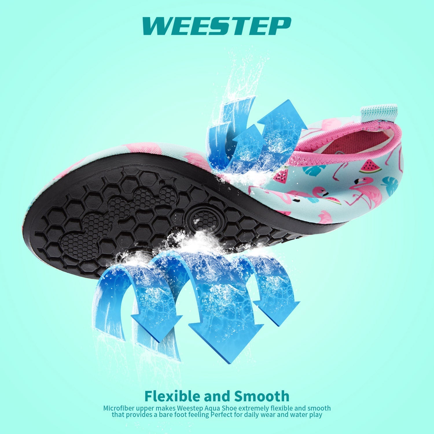 Aqua Sock Shoes Flamingo Style