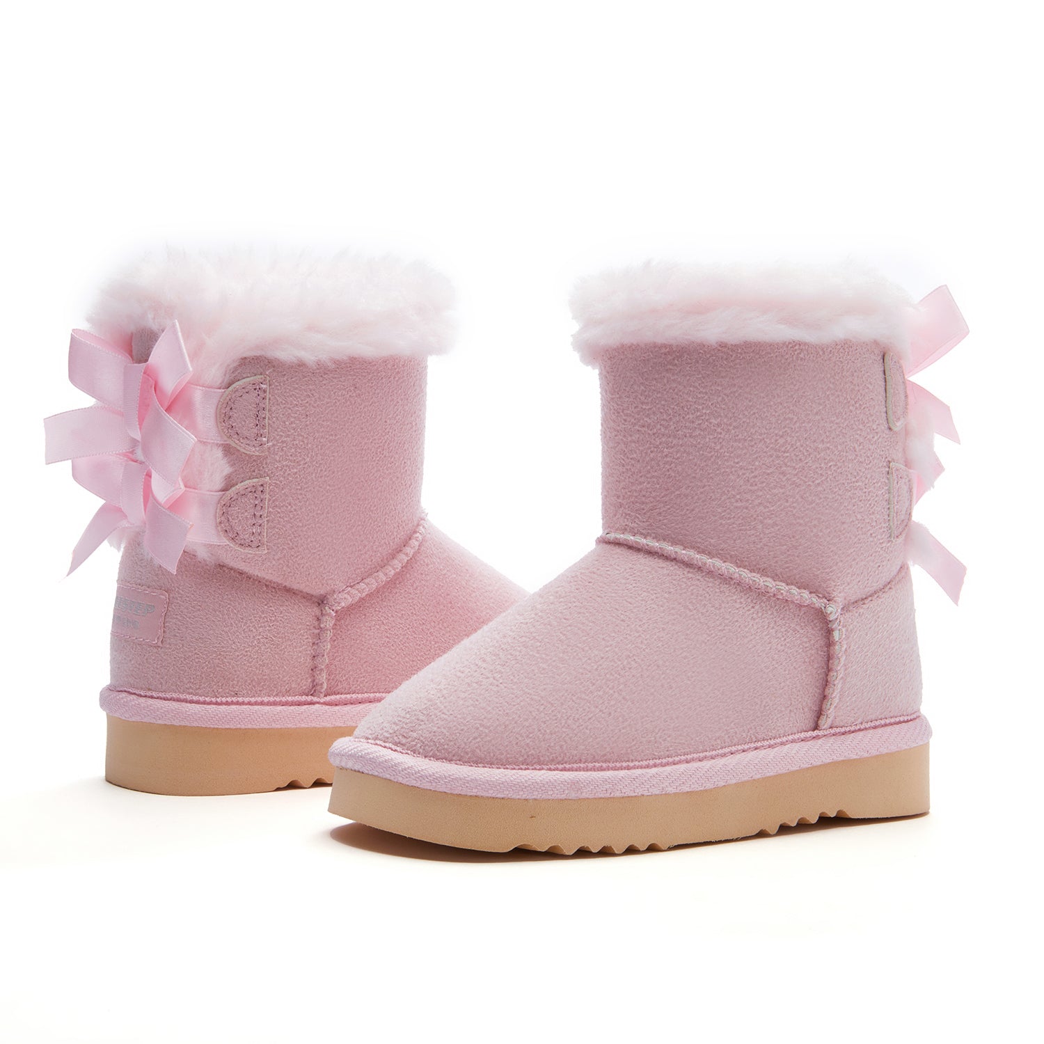 Toddler Little Kid Double Bows Snow Boots