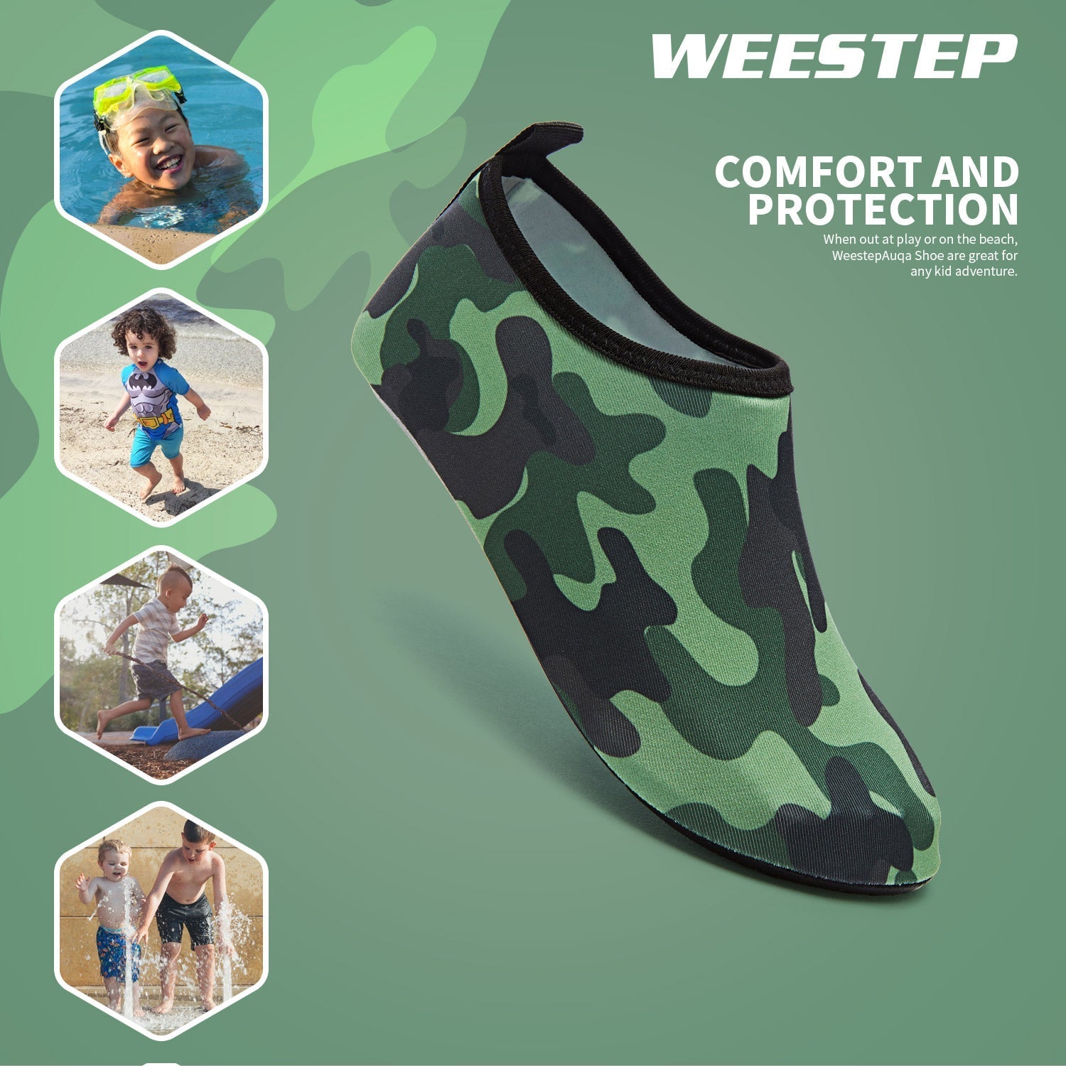 Aqua Sock Shoes Camo Style