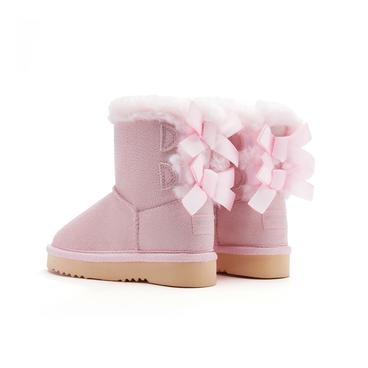 Toddler Little Kid Double Bows Snow Boots