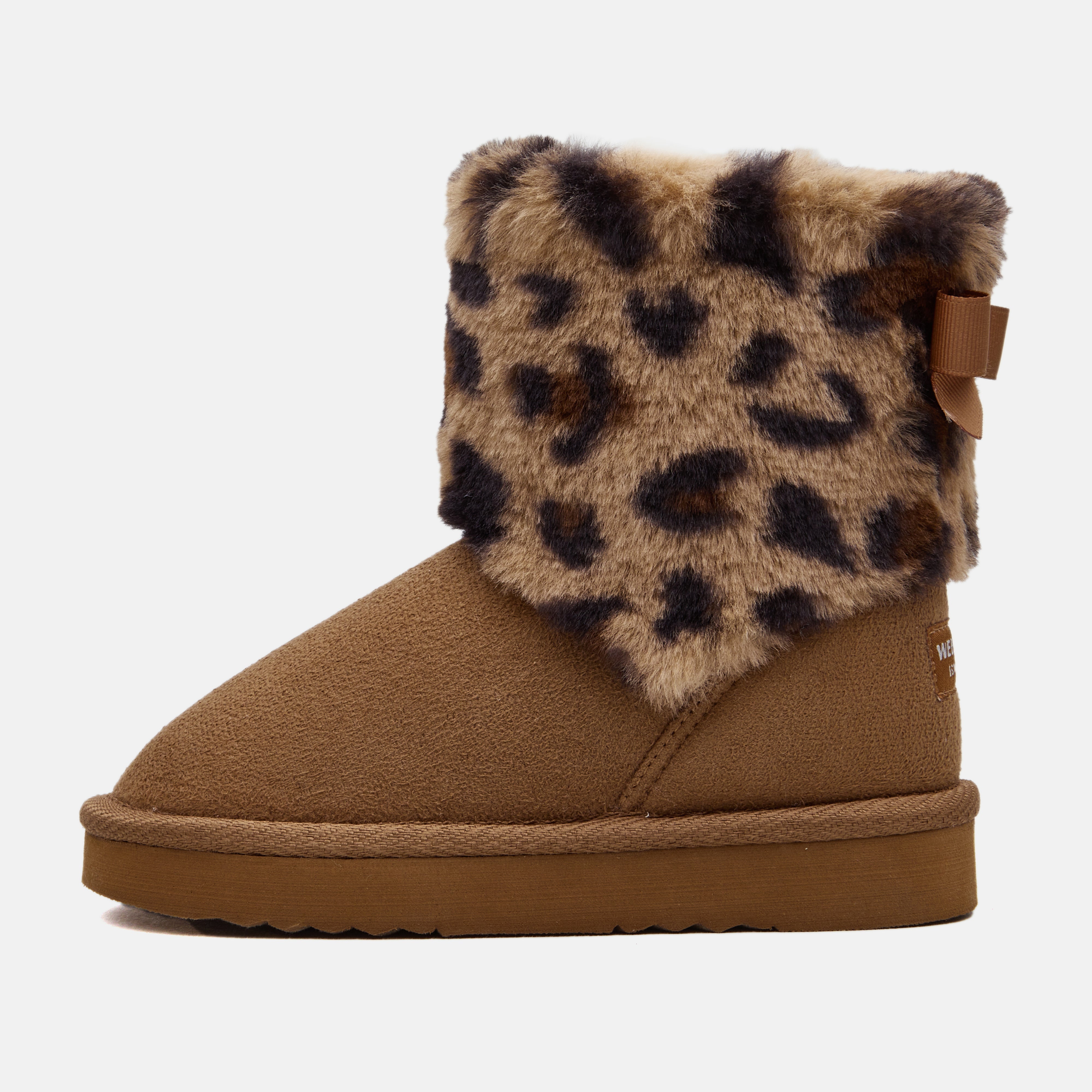 Toddler Little Kid Classic Furry Bow Snow Boots
