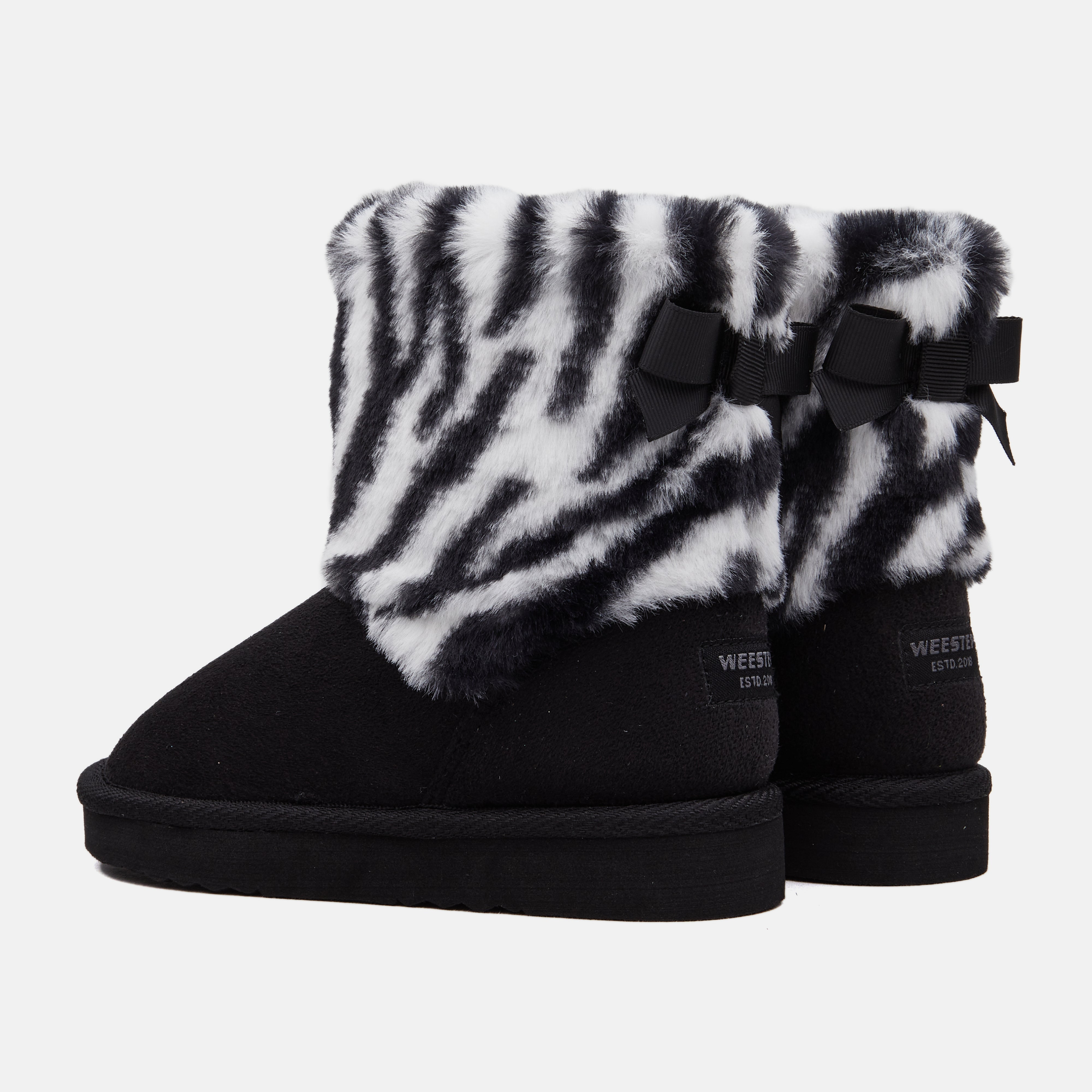 Toddler Little Kid Classic Furry Bow Snow Boots