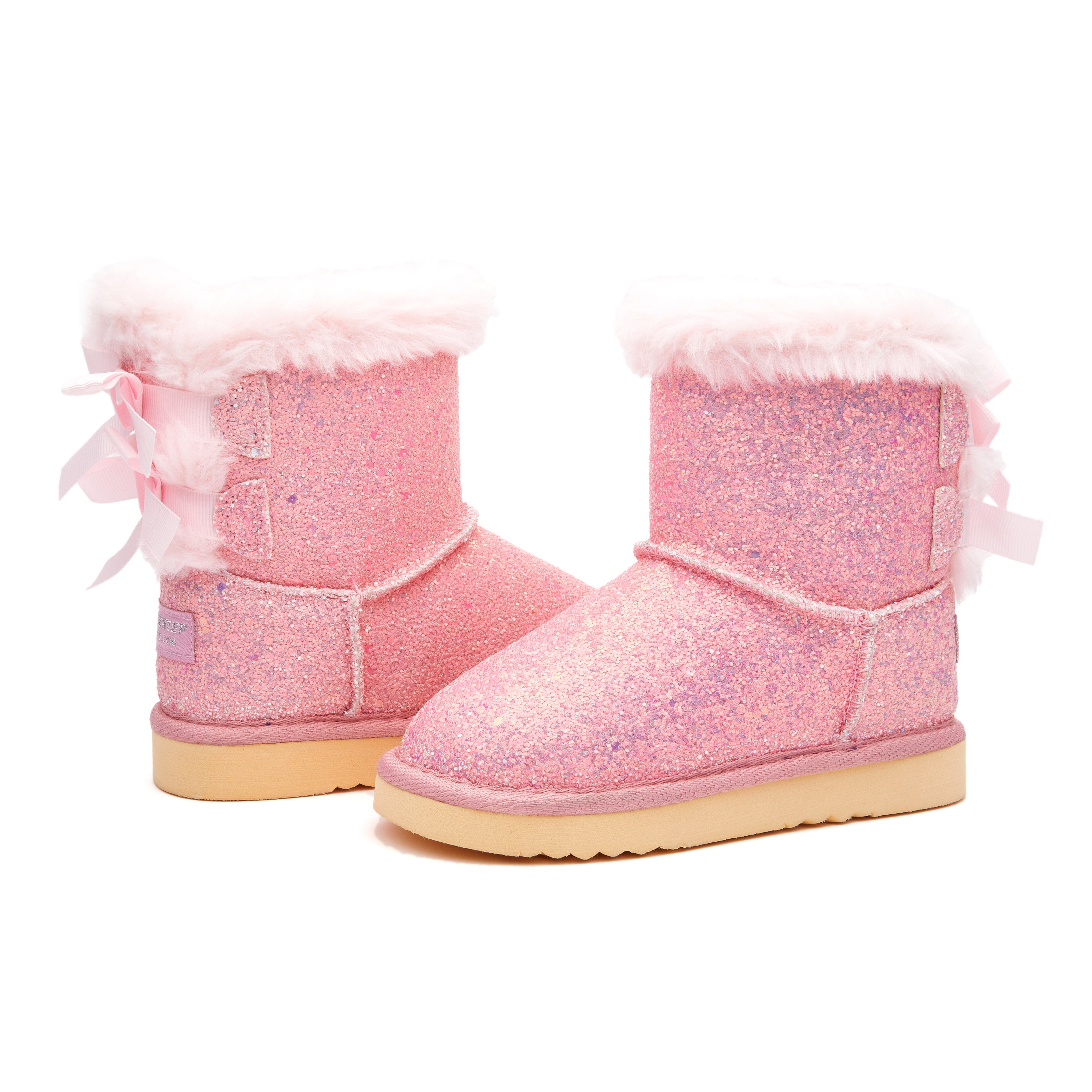Toddler Little Kid Double Bows Snow Boots