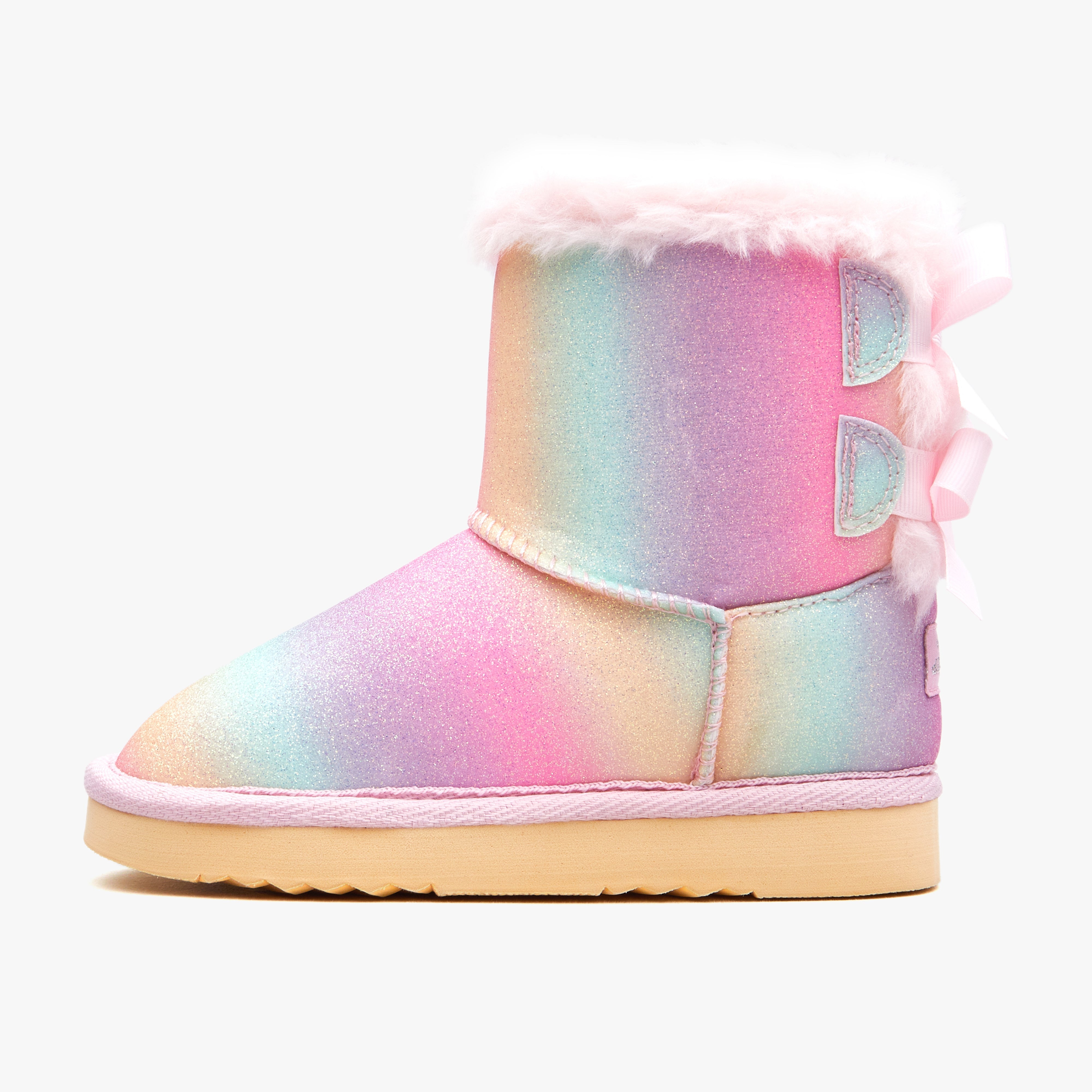 Toddler Little Kid Double Bows Snow Boots