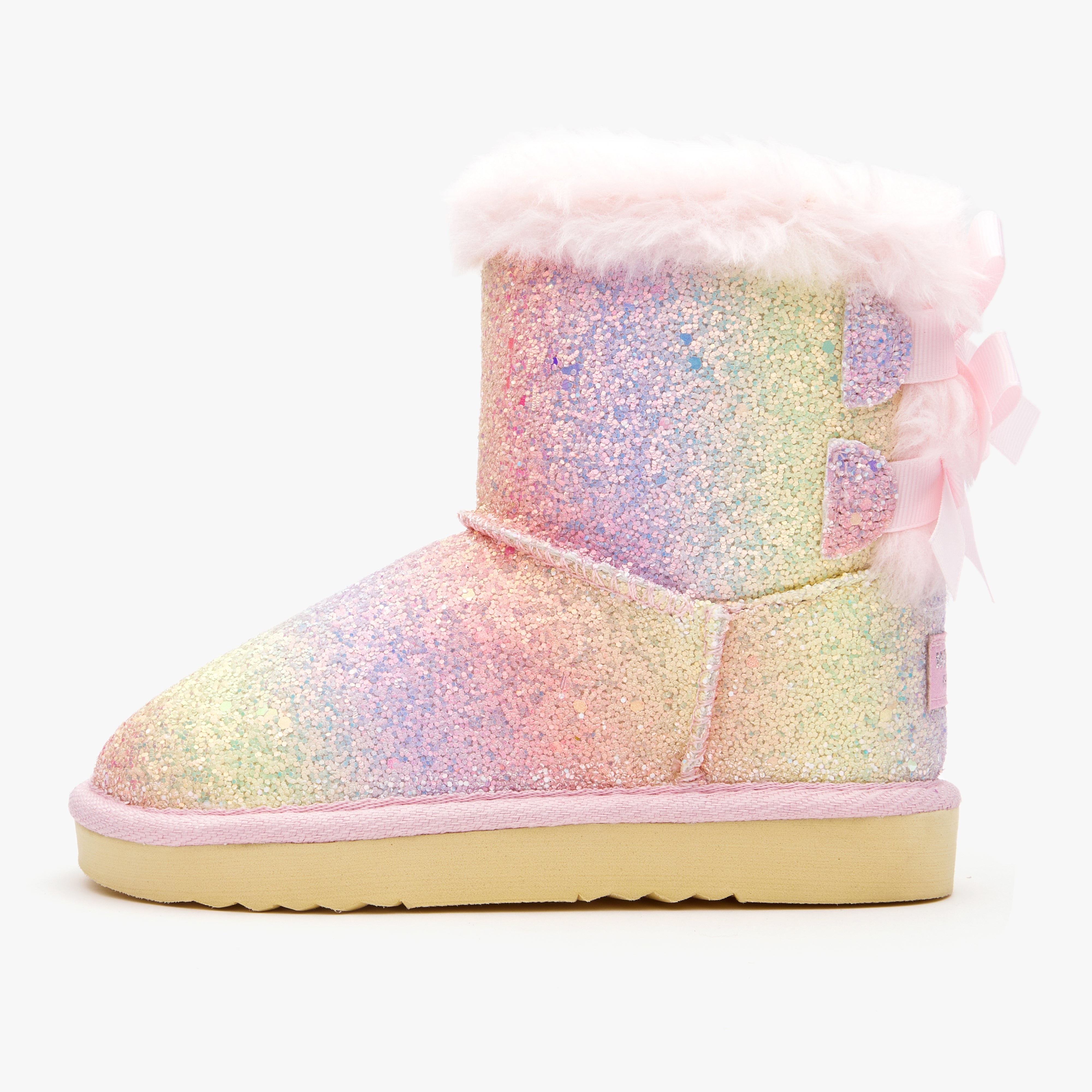Toddler Little Kid Double Bows Snow Boots