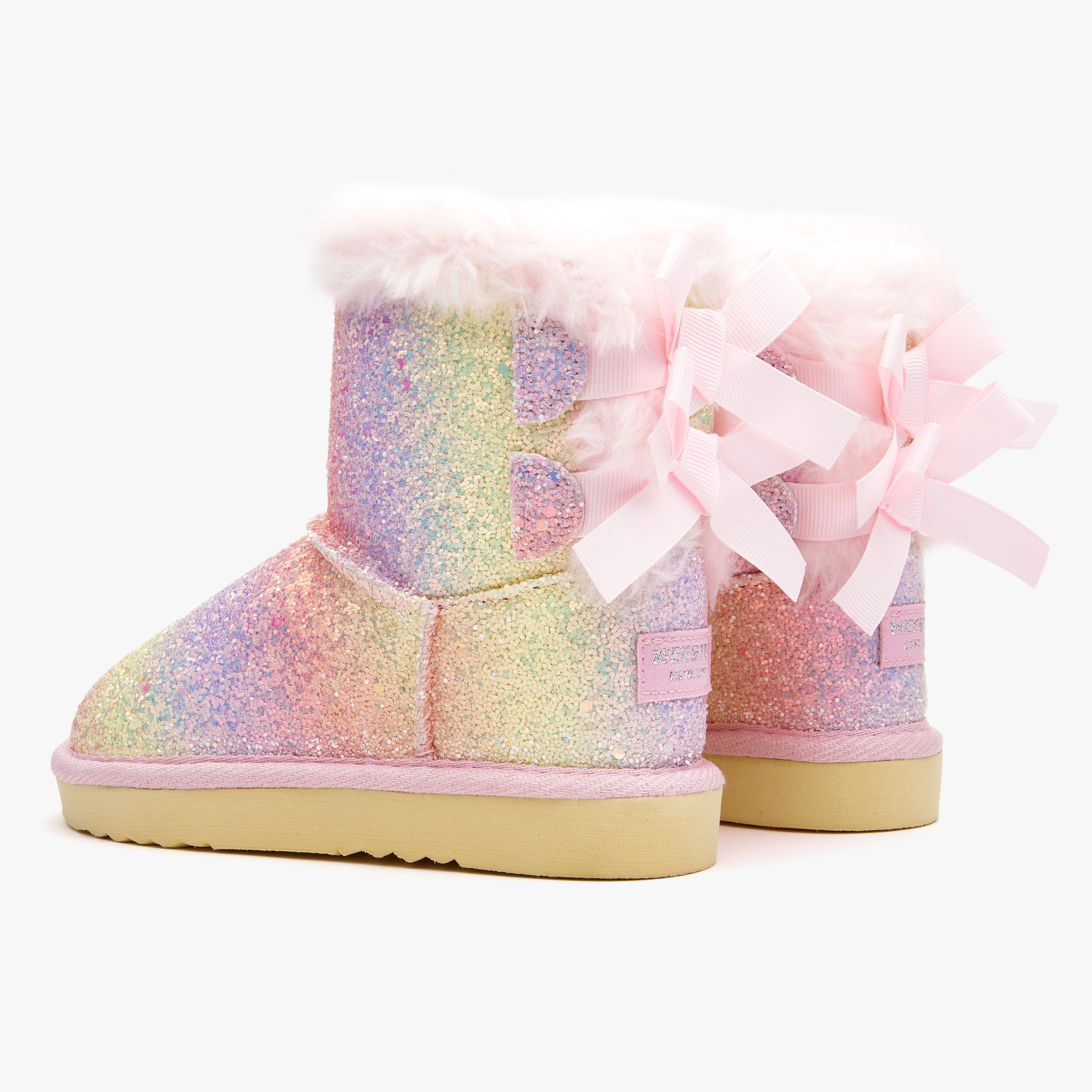 Toddler Little Kid Double Bows Snow Boots
