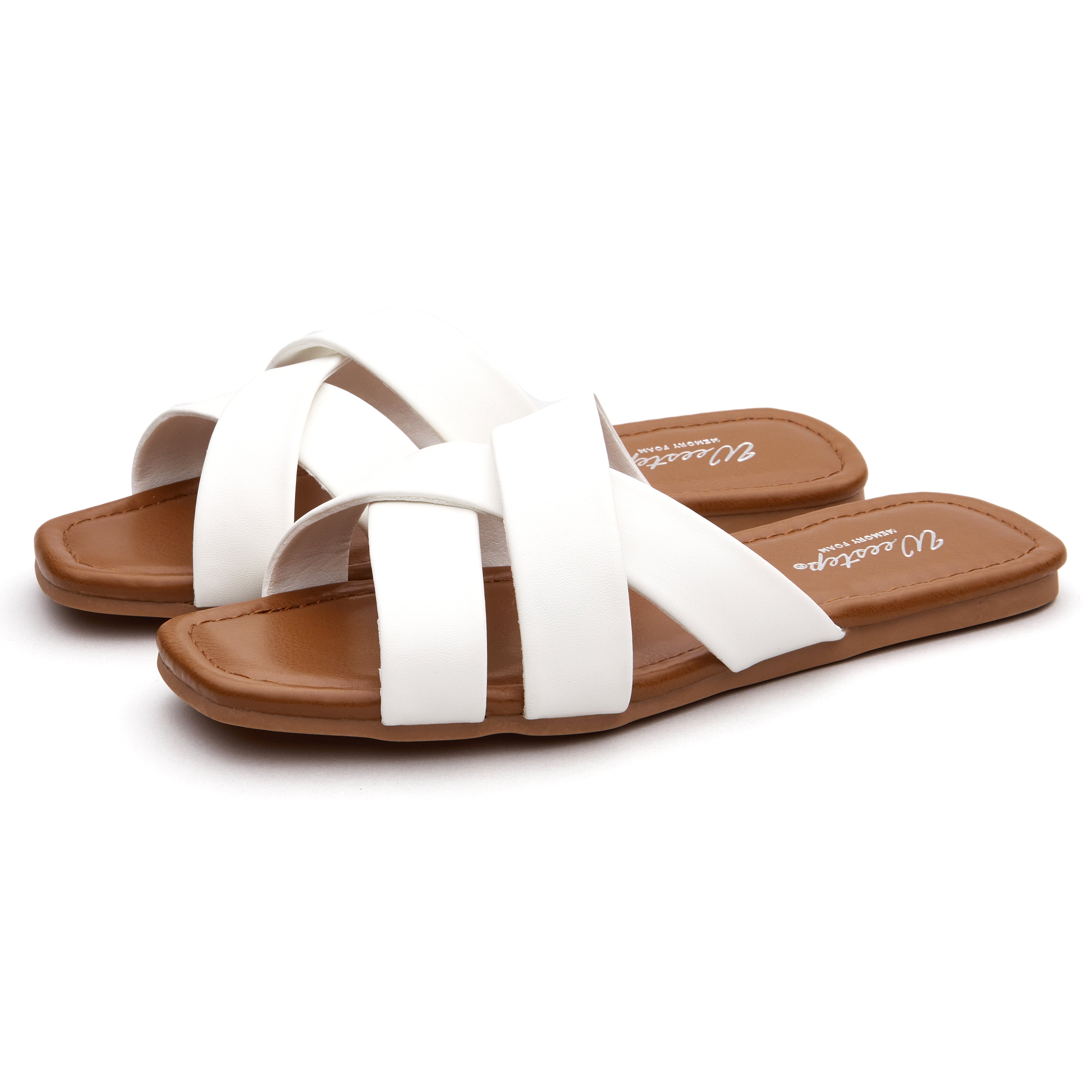 Women Cross Band Slide Sandal