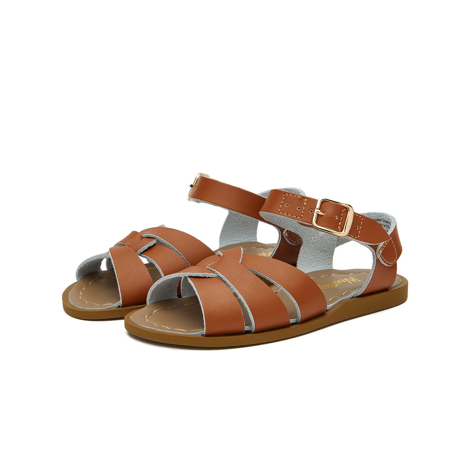 New Toddler Little Kid Classic Leather Sandal - With Elastic
