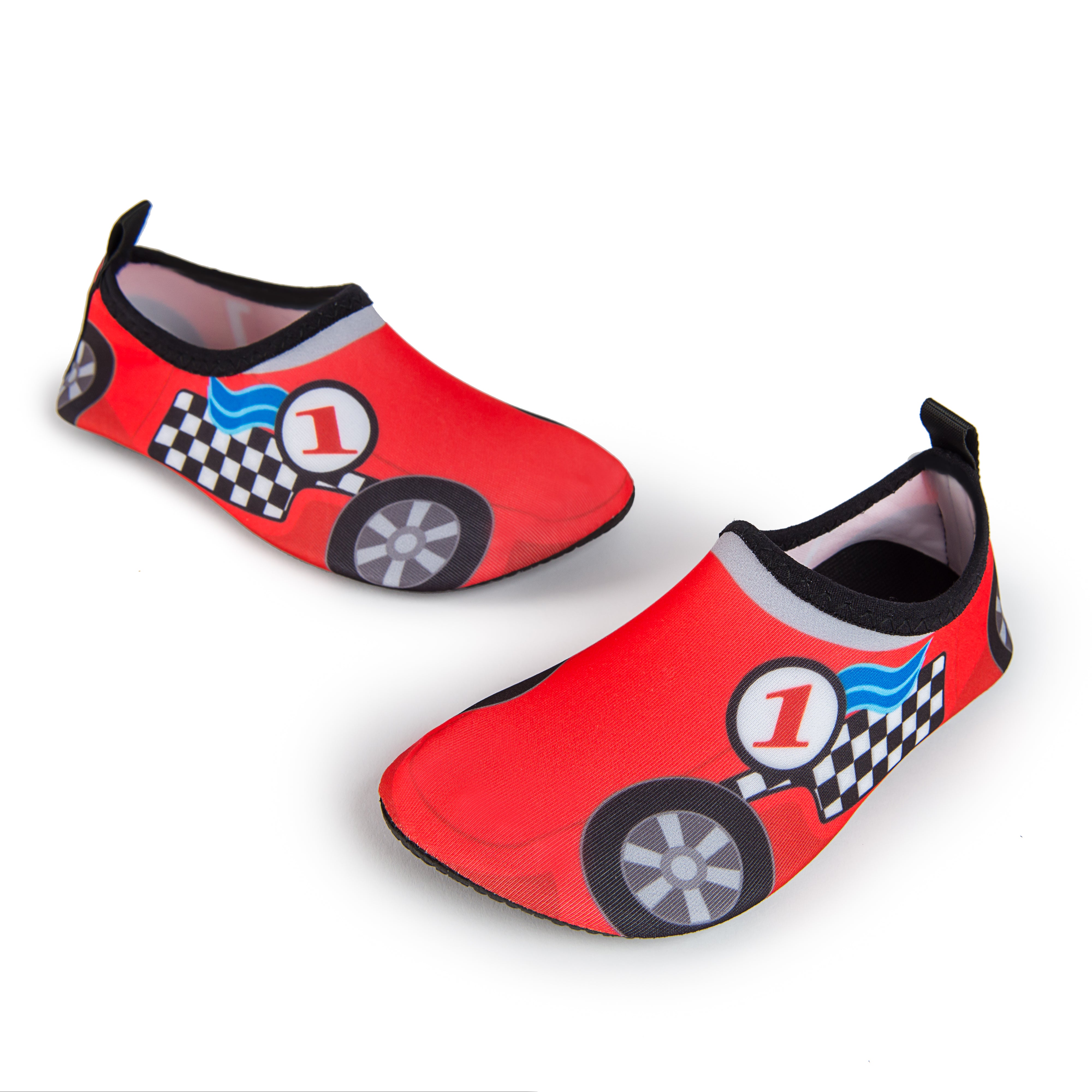 Aqua Sock Shoes Race Car Style