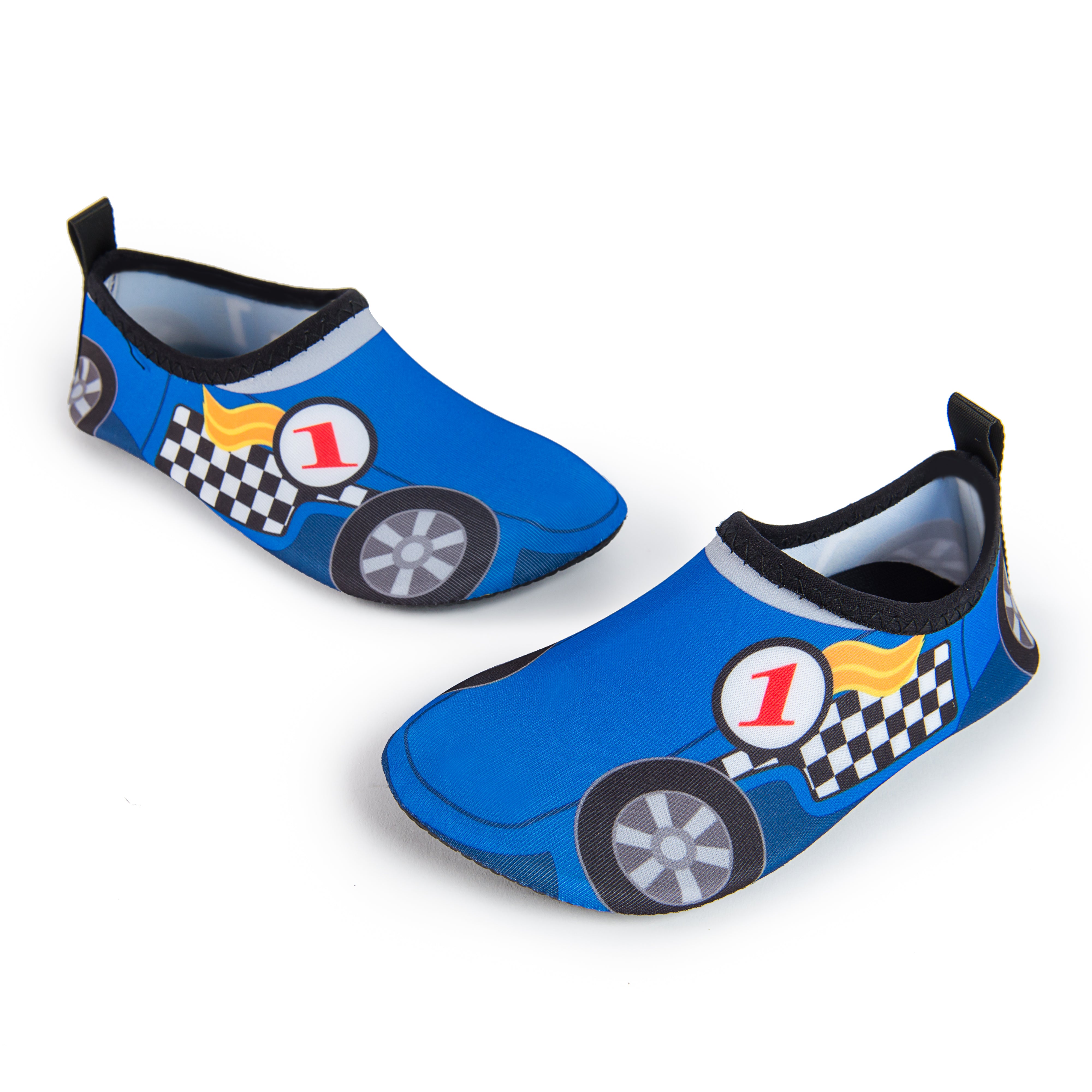 Aqua Sock Shoes Race Car Style
