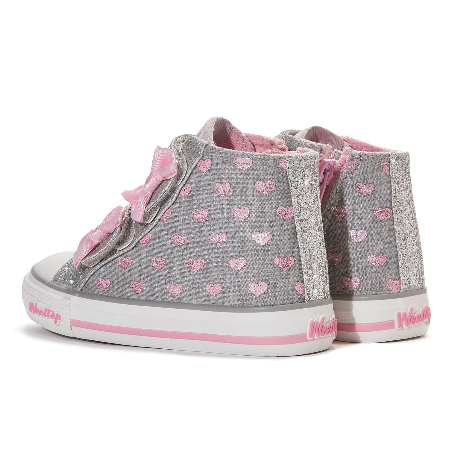 Toddler Little Kid Double-Bow Mid-Top Sneaker