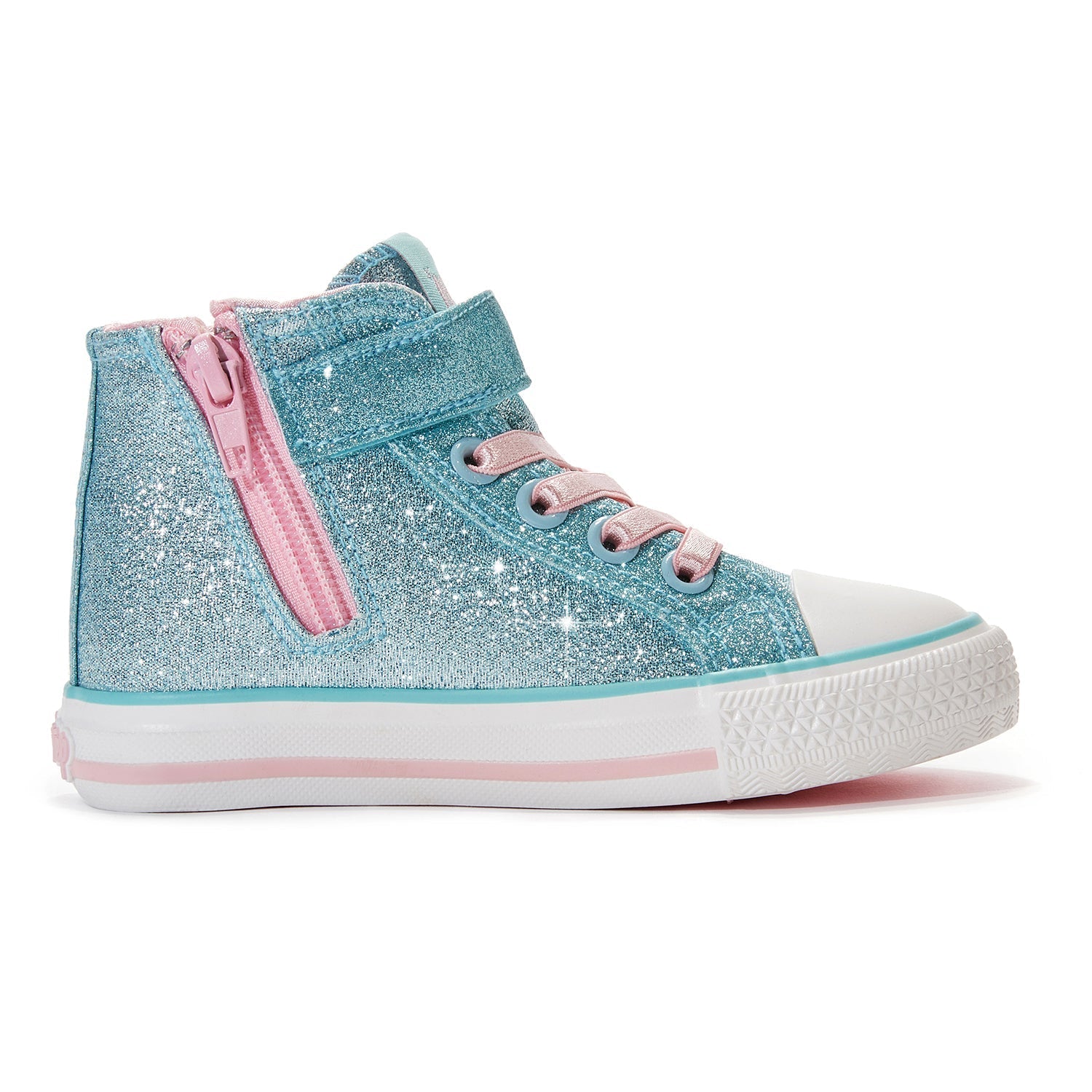 Toddler Little Kid Glitter Unicorn Mid-Top Sneaker