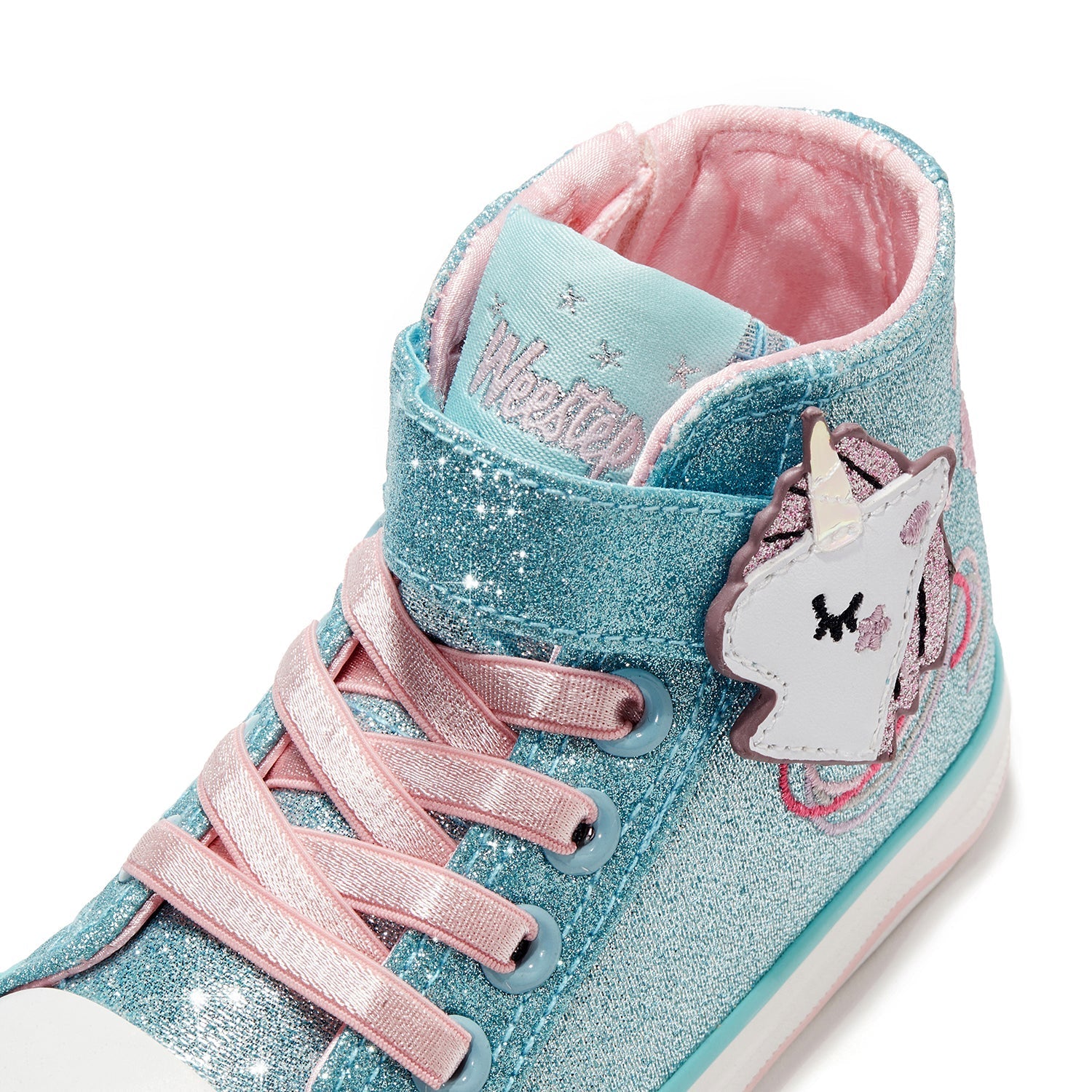 Toddler Little Kid Glitter Unicorn Mid-Top Sneaker
