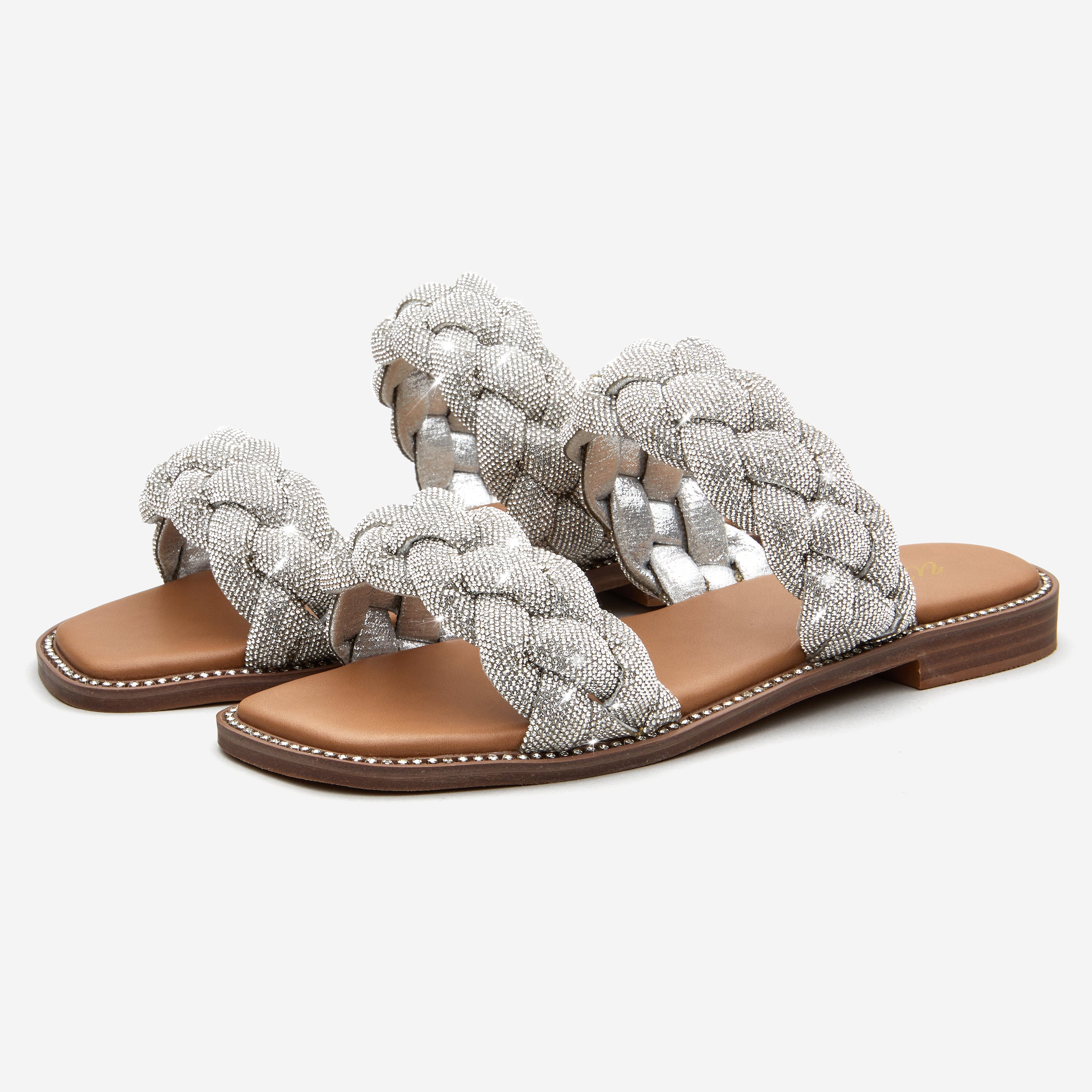 Women Braided Slide Sandal