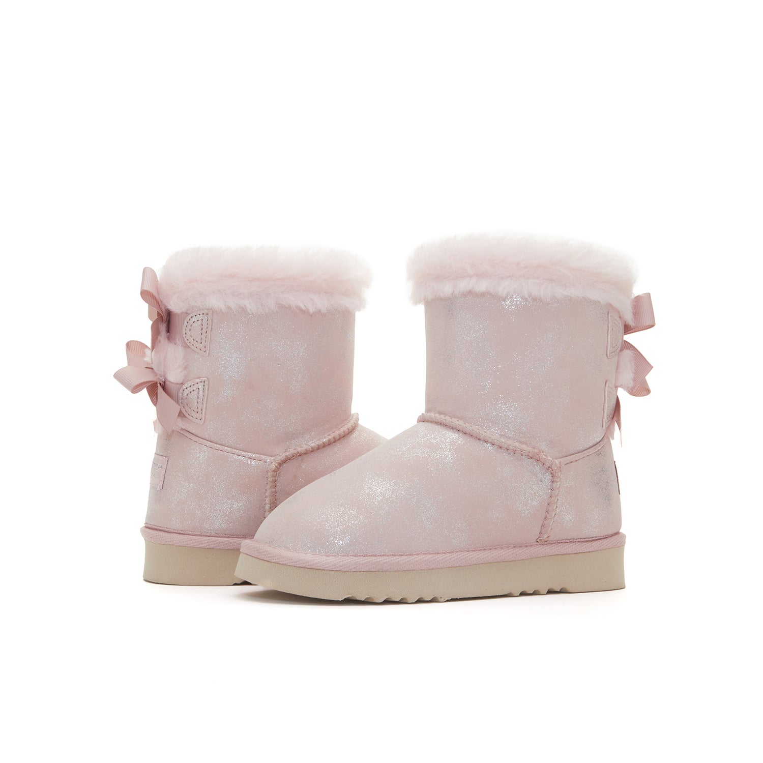 Toddler Little Kid Double Bows Snow Boots