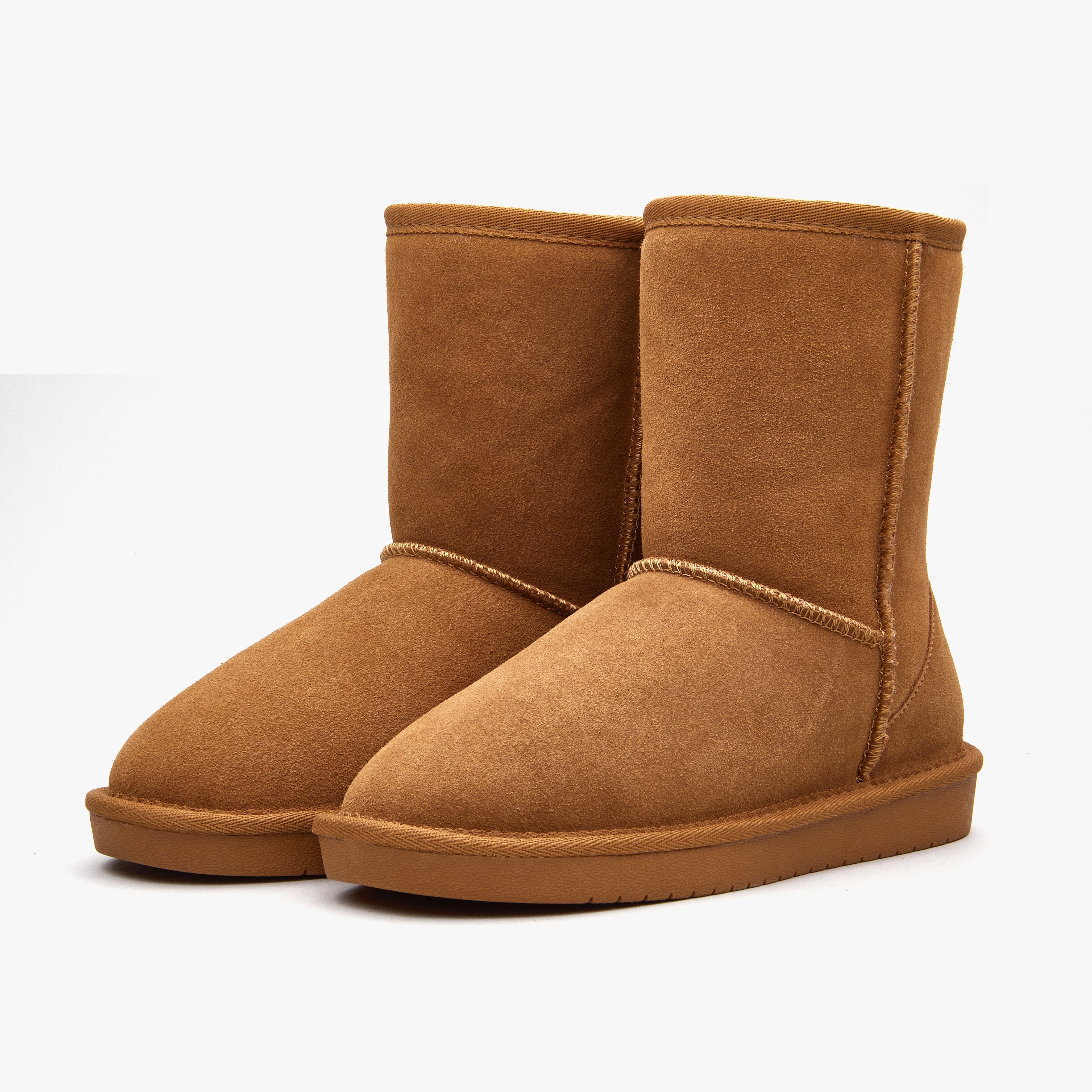 Women Classic Mid-Calf Suede Winter Snow Boots