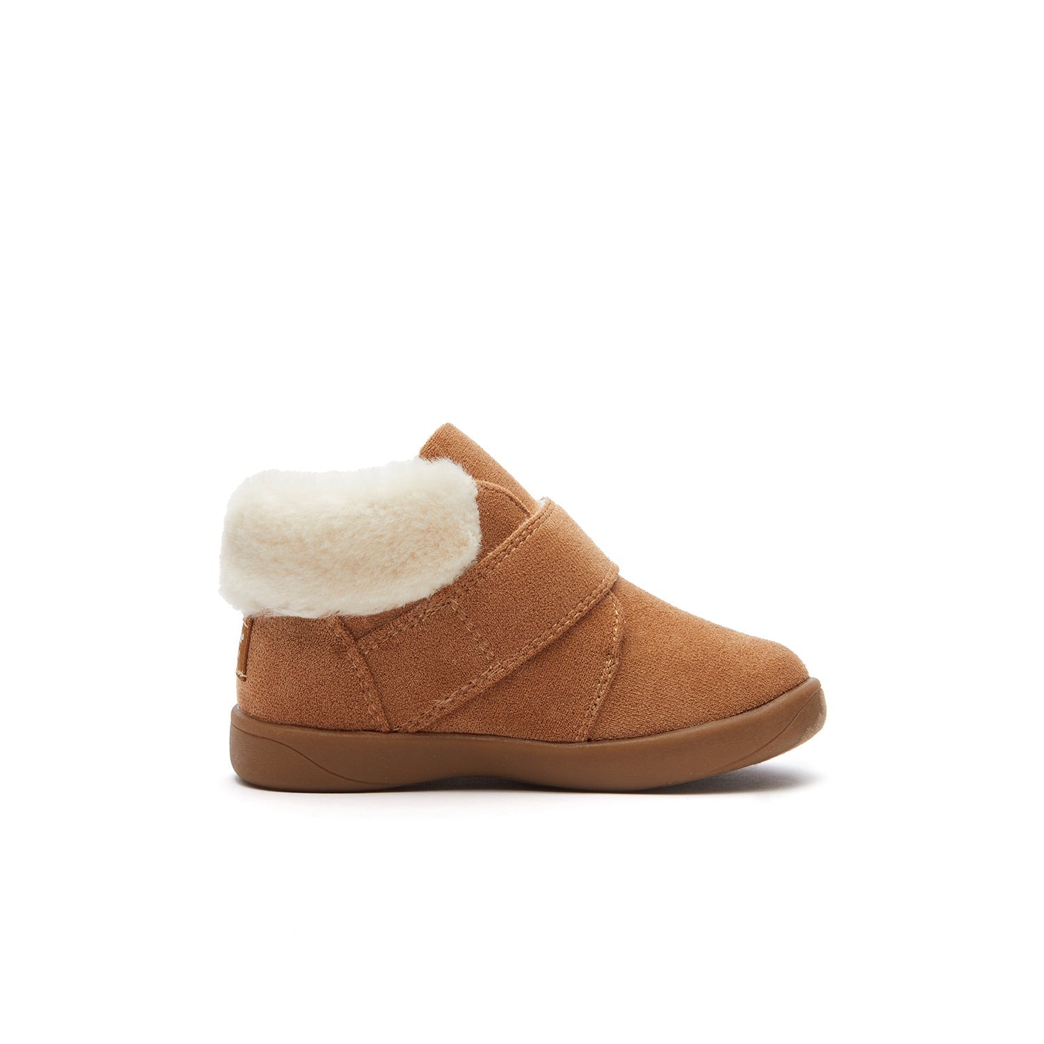 Kids Unisex Daily Strap Furry Low Ankle Boots