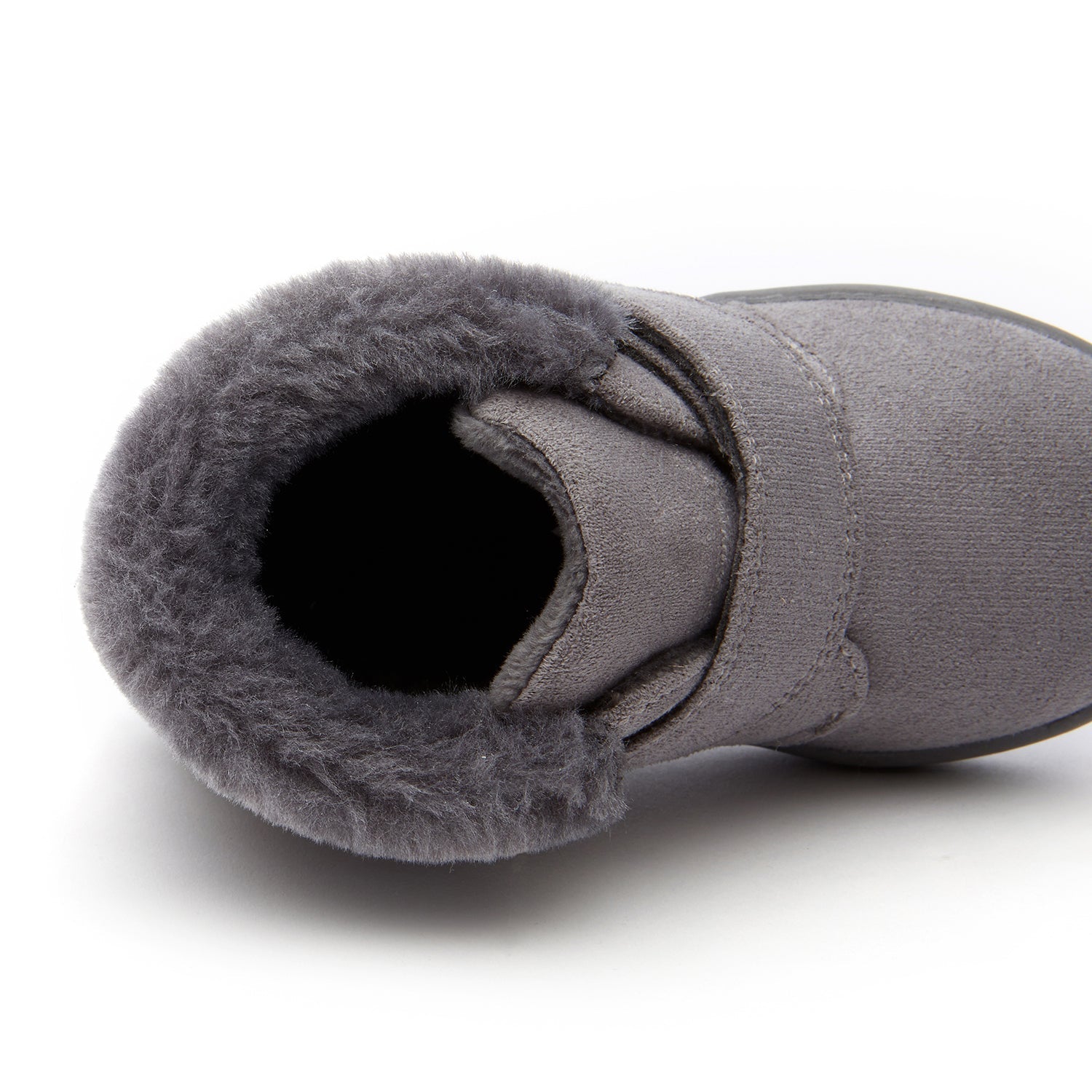 Kids Unisex Daily Strap Furry Low Ankle Boots
