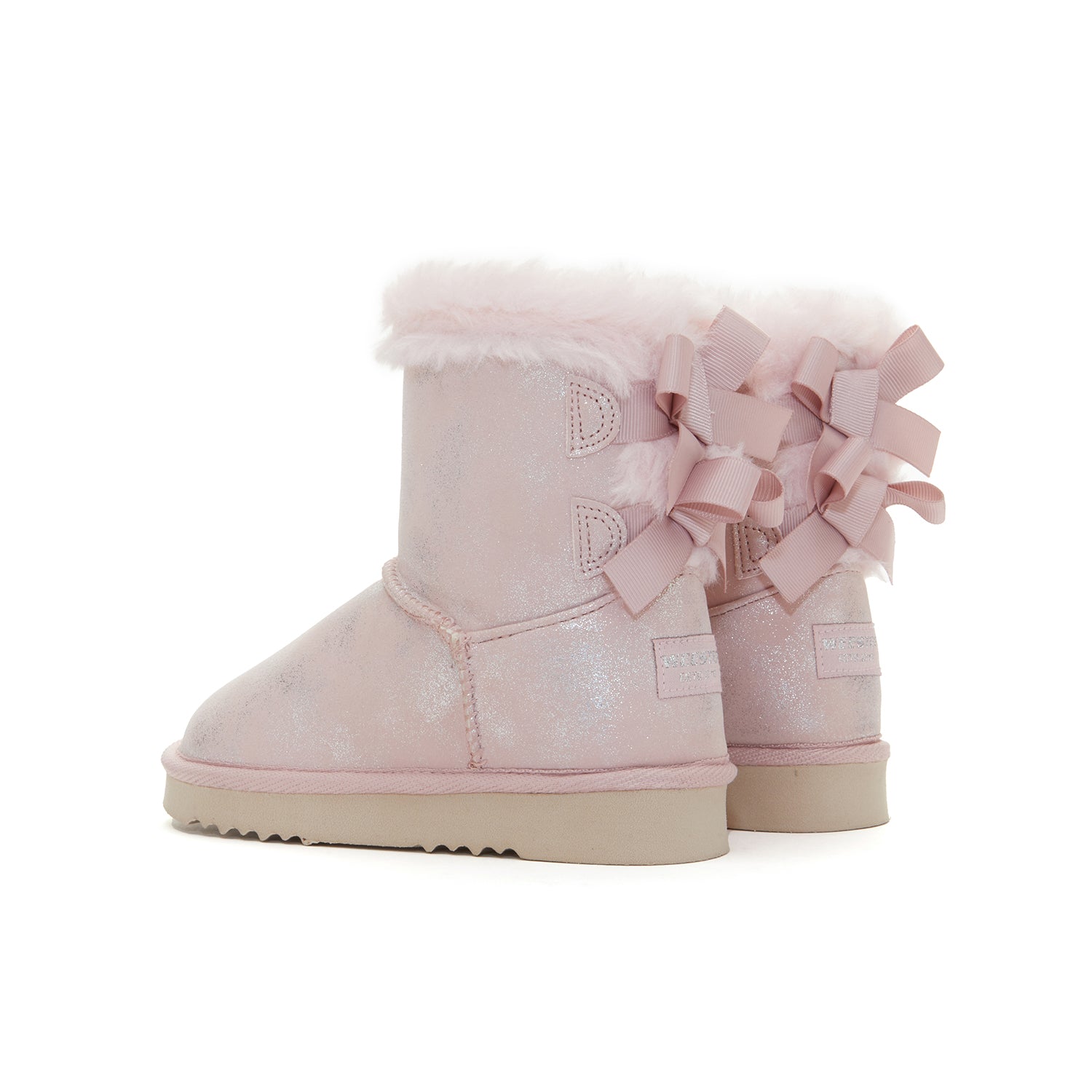 Toddler Little Kid Double Bows Snow Boots