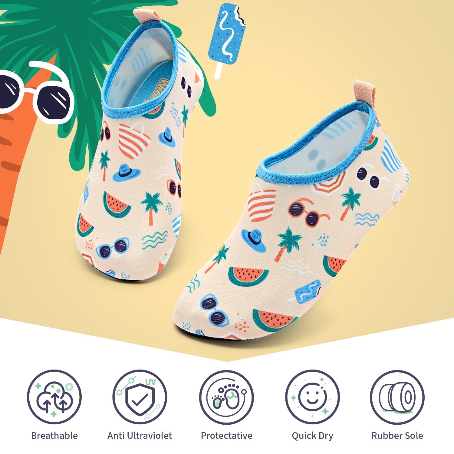 Aqua Sock Shoes Beach Style