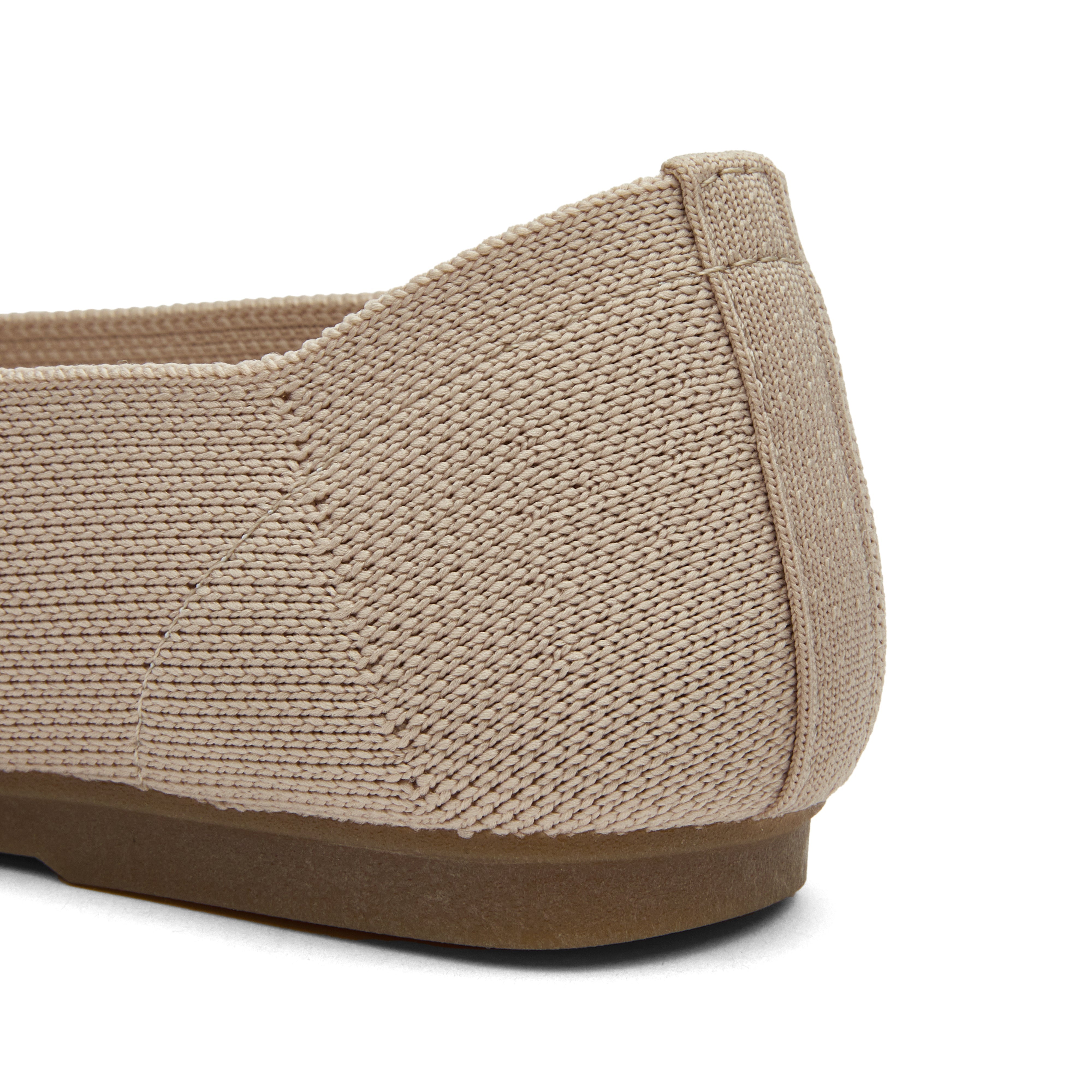 New Women Knit Woven Rounded Toe Flats