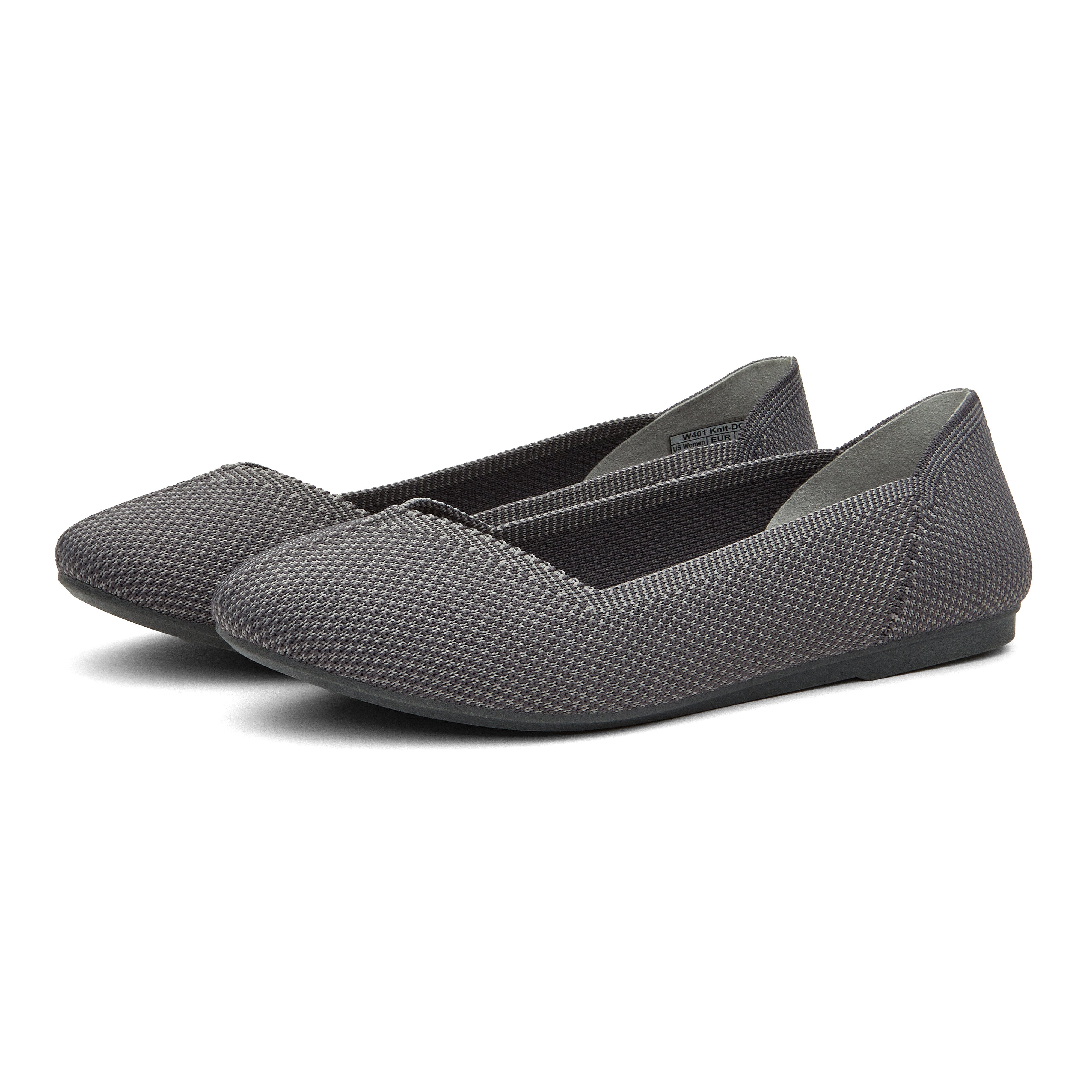 New Women Knit Woven Pointed Toe Flats